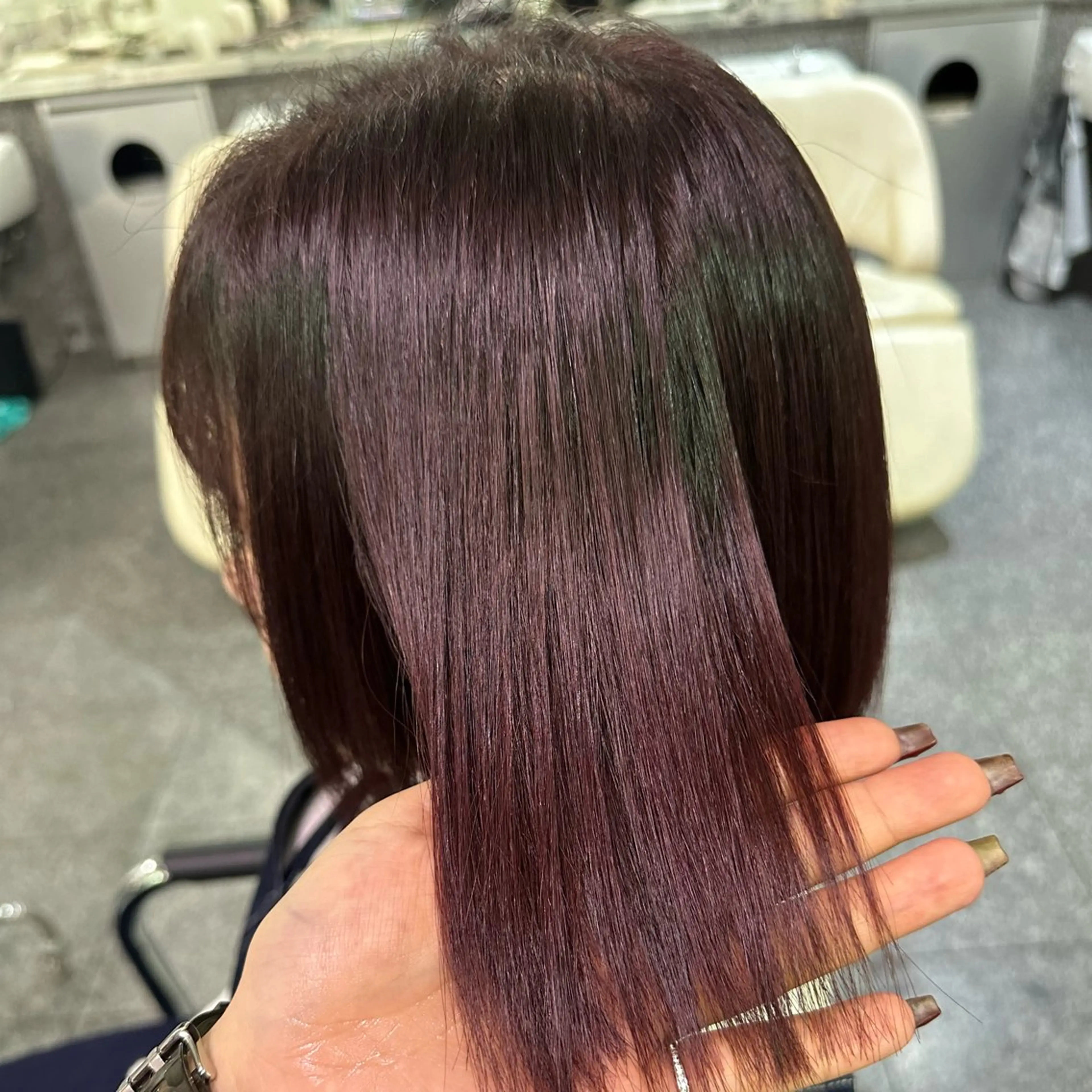 カラー 町田 里奈のヘアスタイル