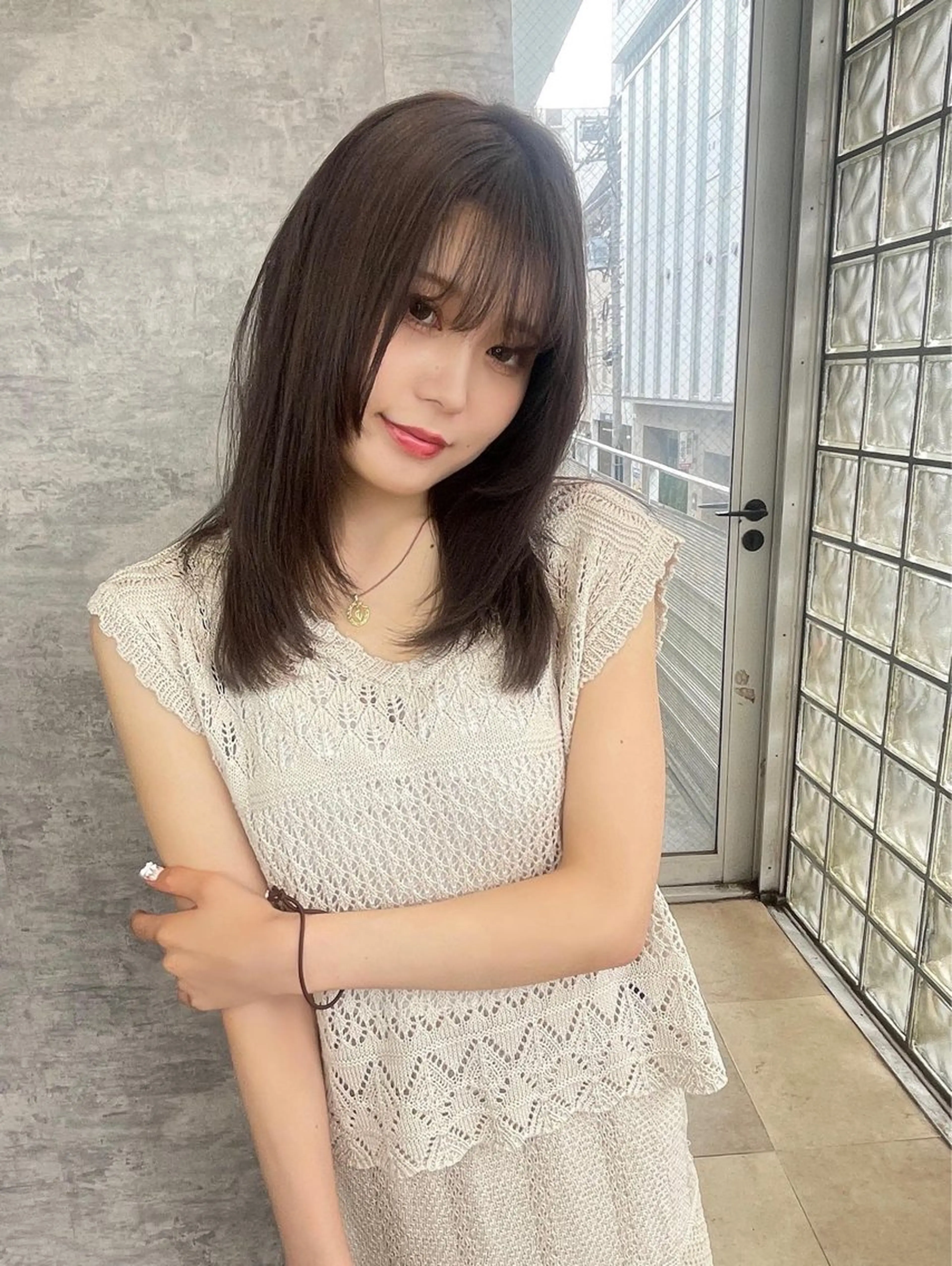 セミロング カラー ヘアアレンジ グレージュ 姫カット レイヤーカット 塚原 隆志のその他イメージ
