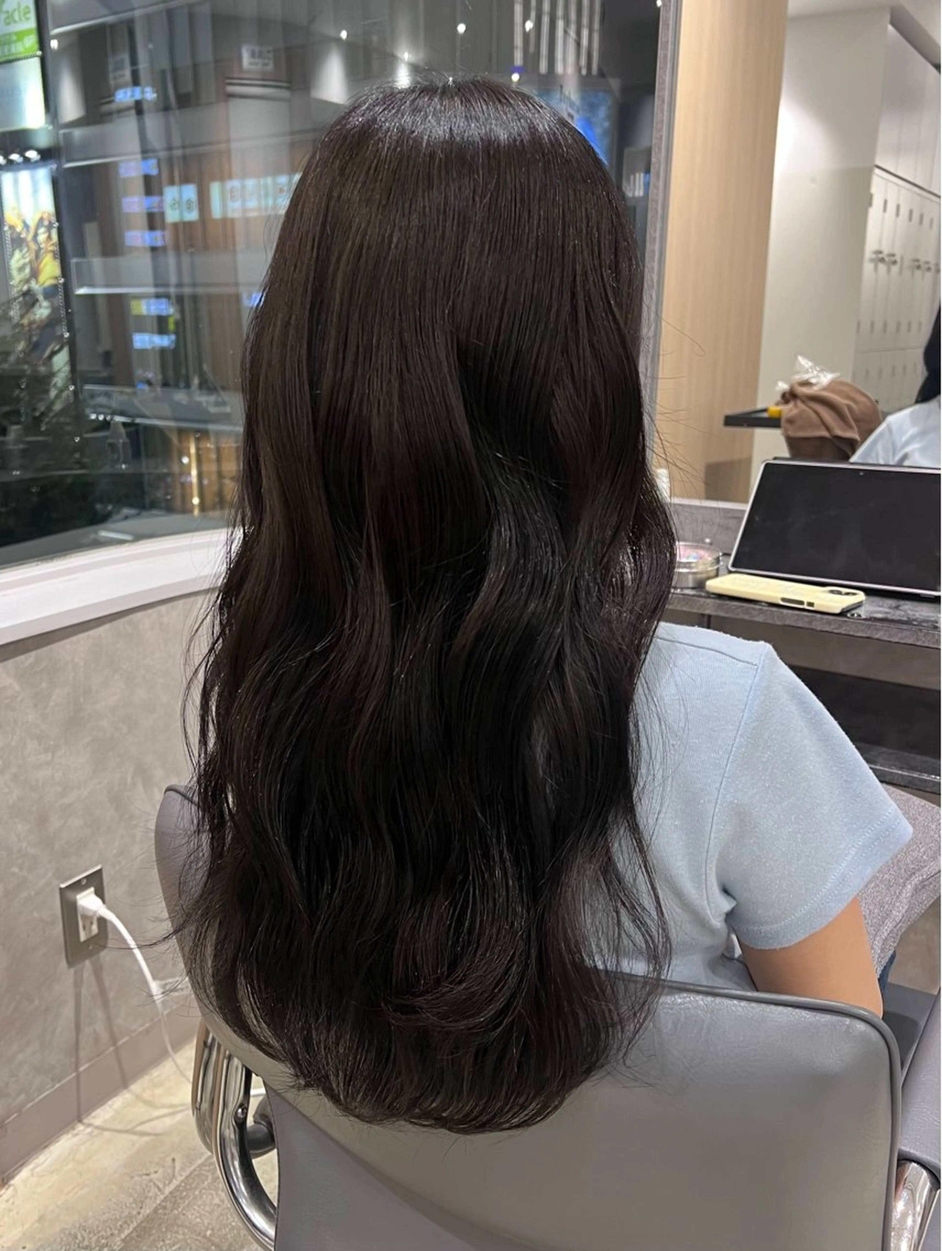 ロング カラー 透明感カラー 新宿❤︎ヘアセット ♡YUMEのヘアスタイル