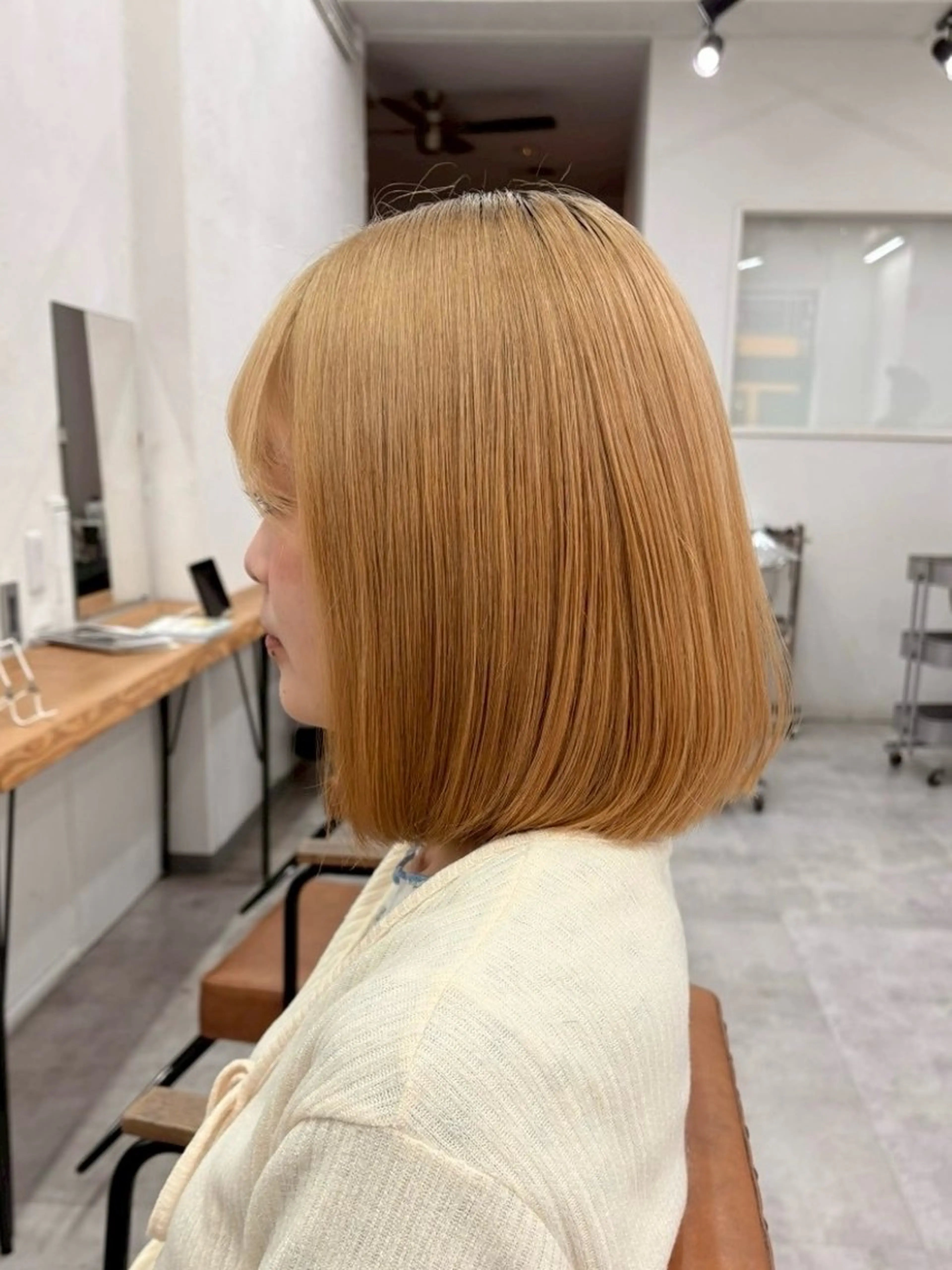 ミディアム bless所属・韓国ボブ天文館 🎀kanon🎀のヘアスタイル