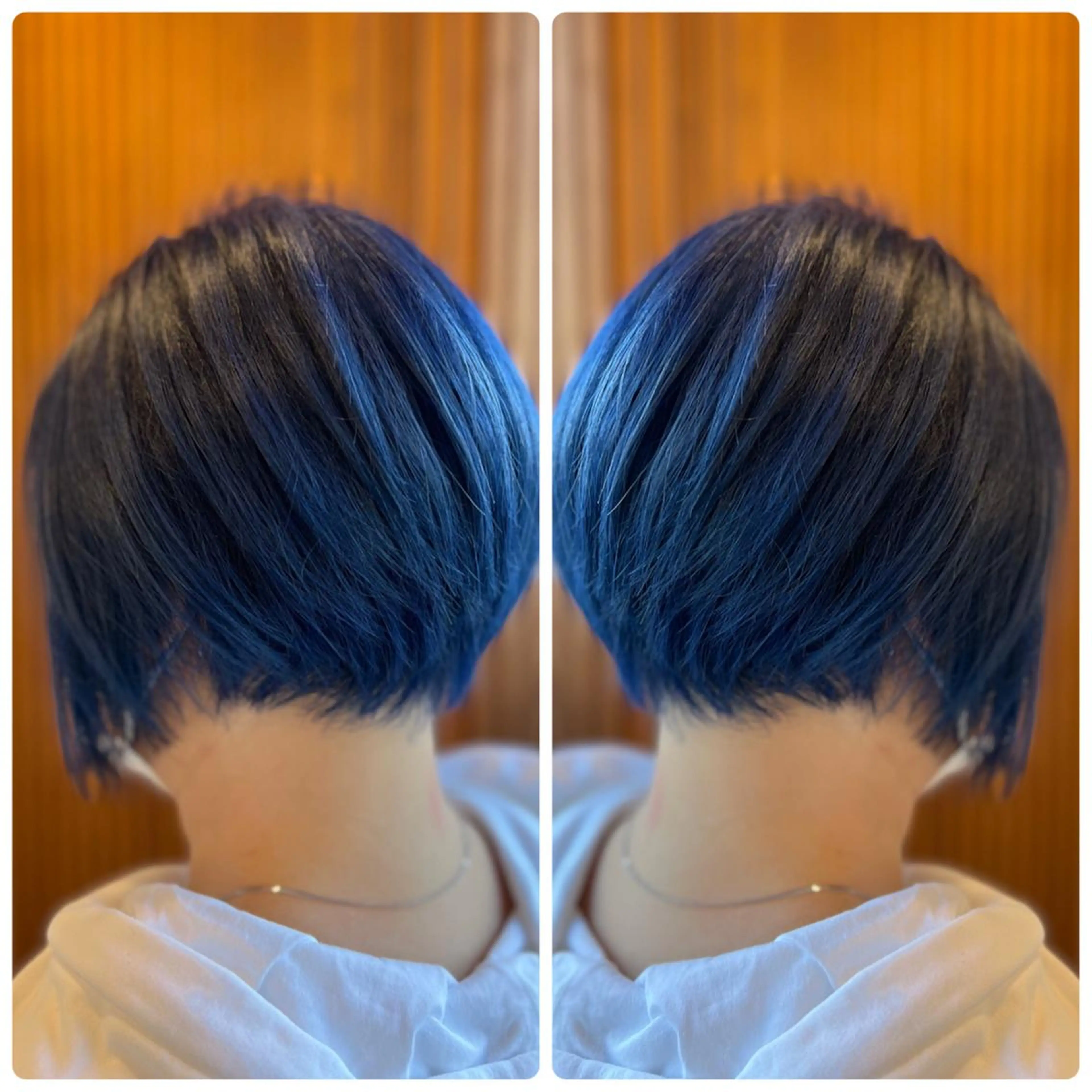 ショート カラー アッシュ ブルーカラー ブルーアッシュ ヘアカラー トリートメント 小山内 龍一郎 店長のヘアスタイル