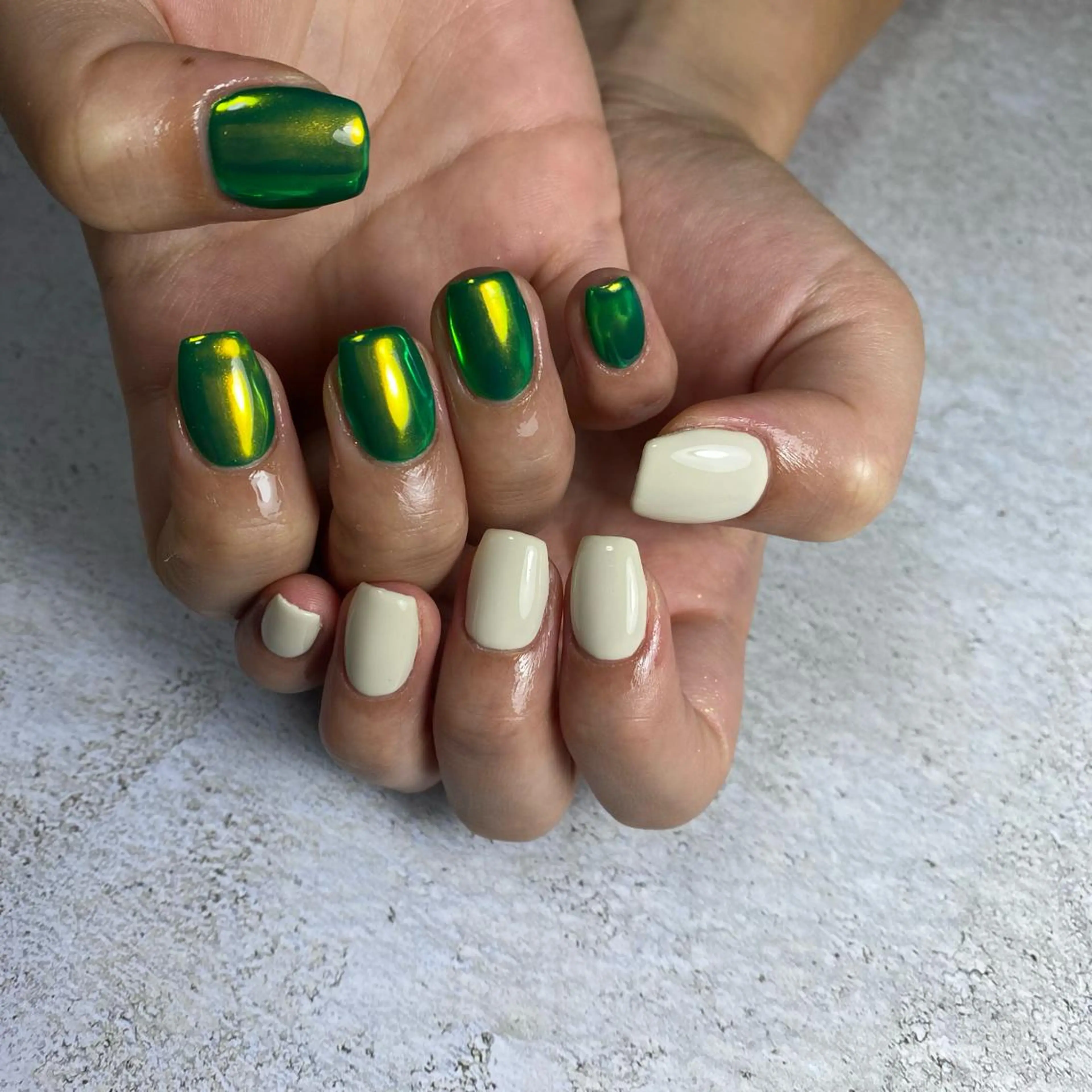 ネイル ミラーネイル ハンドネイル ☺︎ NOZOMI☺︎のネイルデザイン