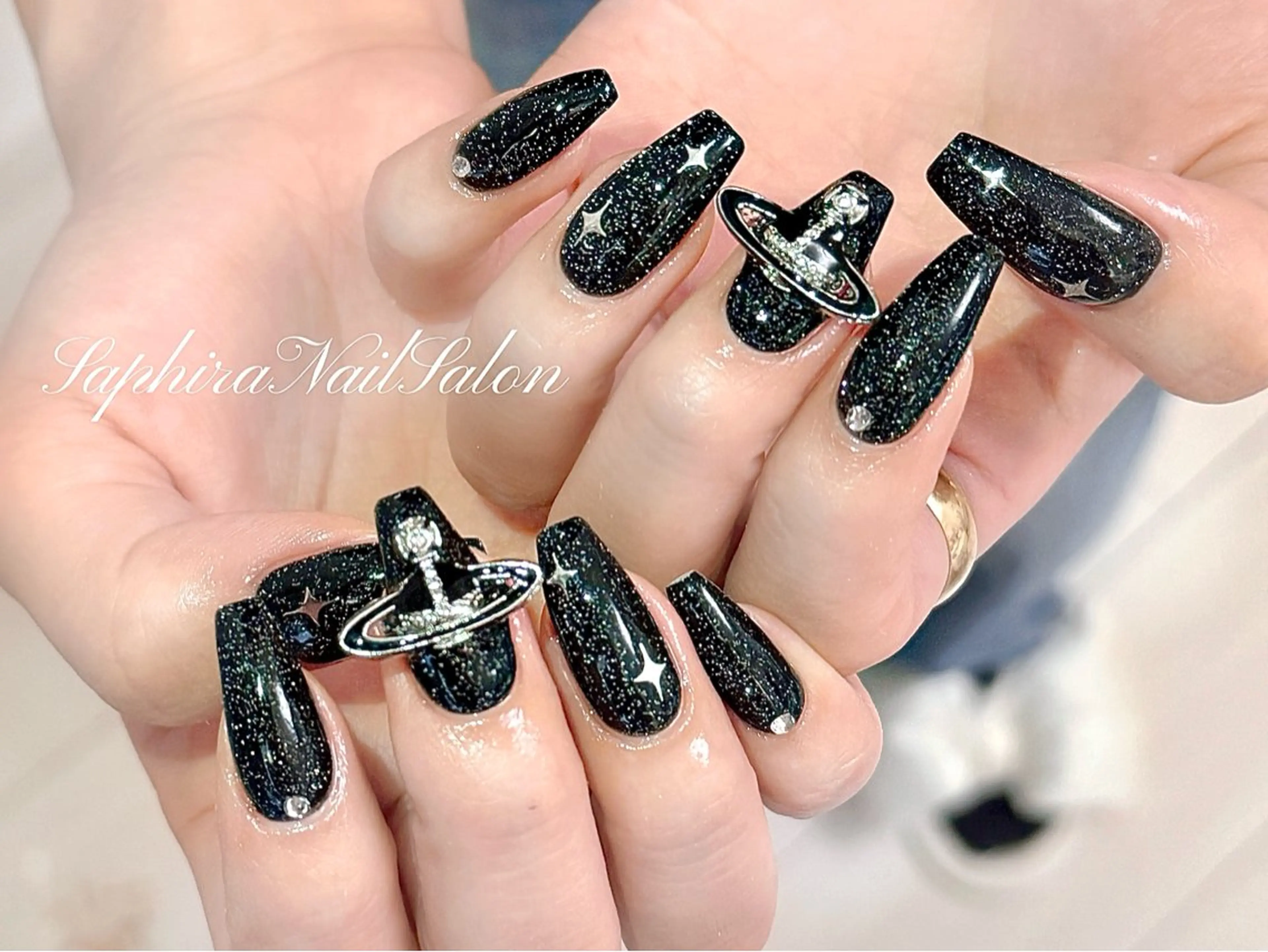カラー ハンドネイル Saphiraネイル サロン錦糸町のネイルデザイン