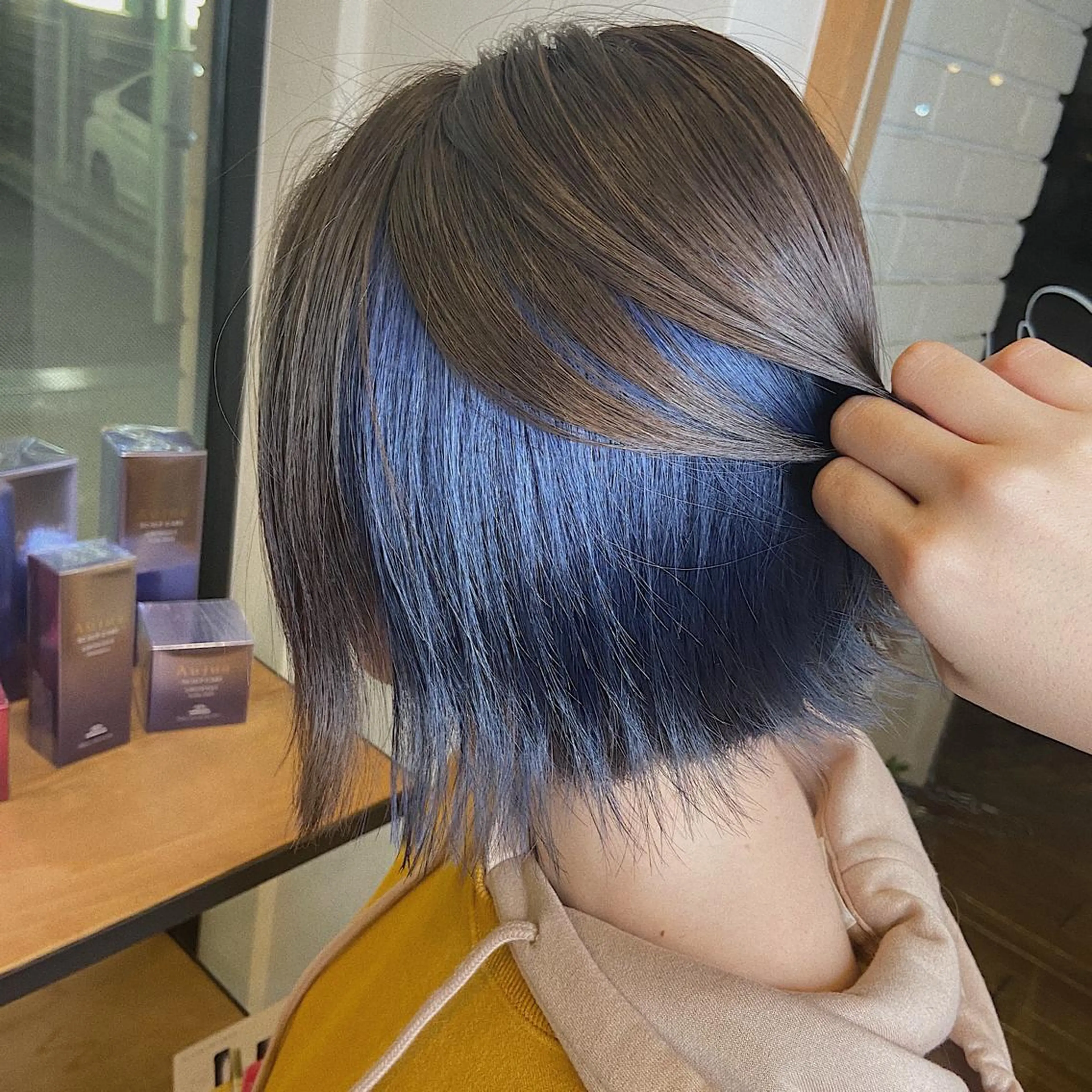 ミディアム カラー 韓国|ミルクティ momoeのヘアスタイル