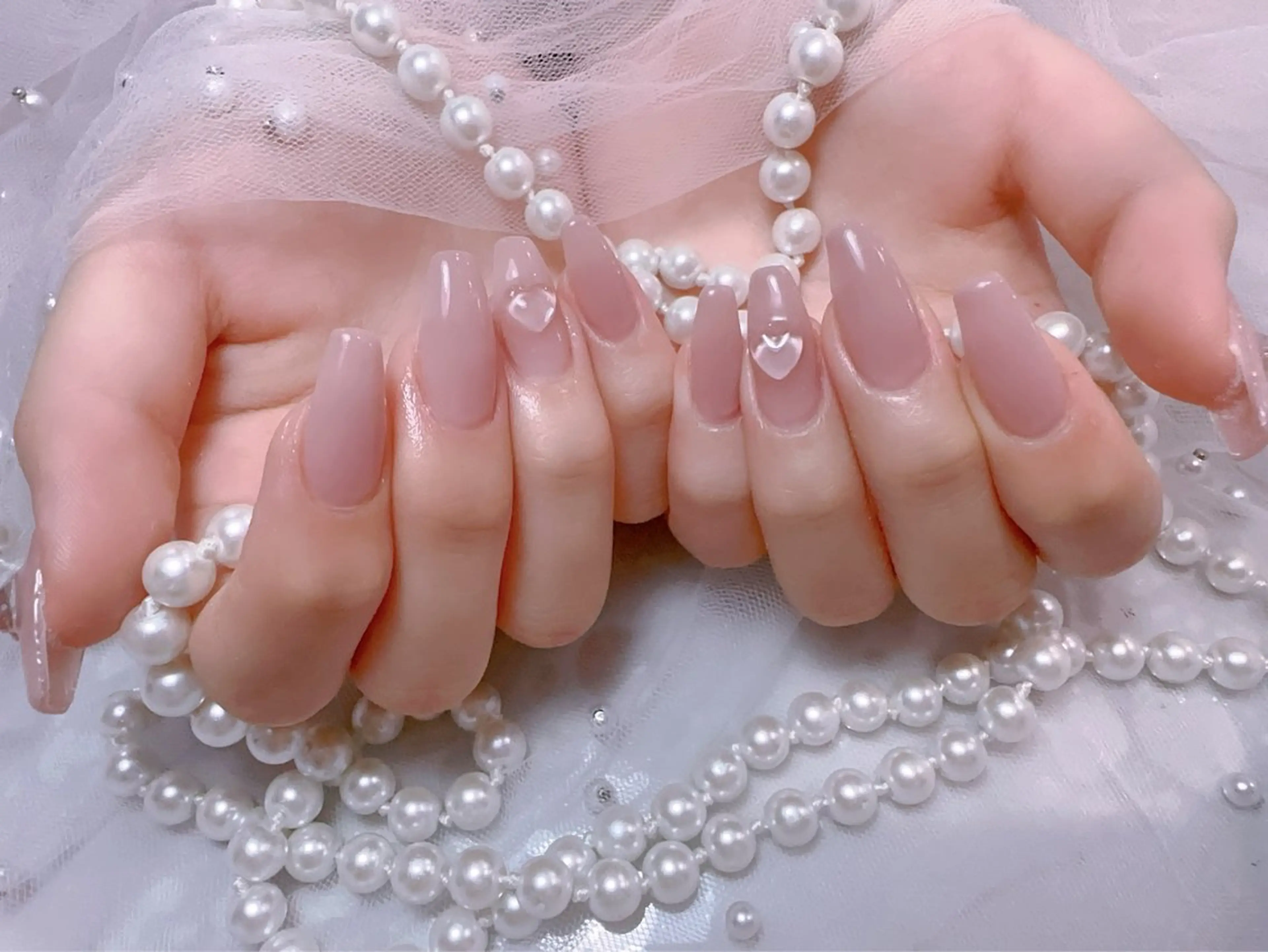 ネイル 長さ出し ワンカラーネイル ネイルチップ You&Me Miyuのネイルデザイン