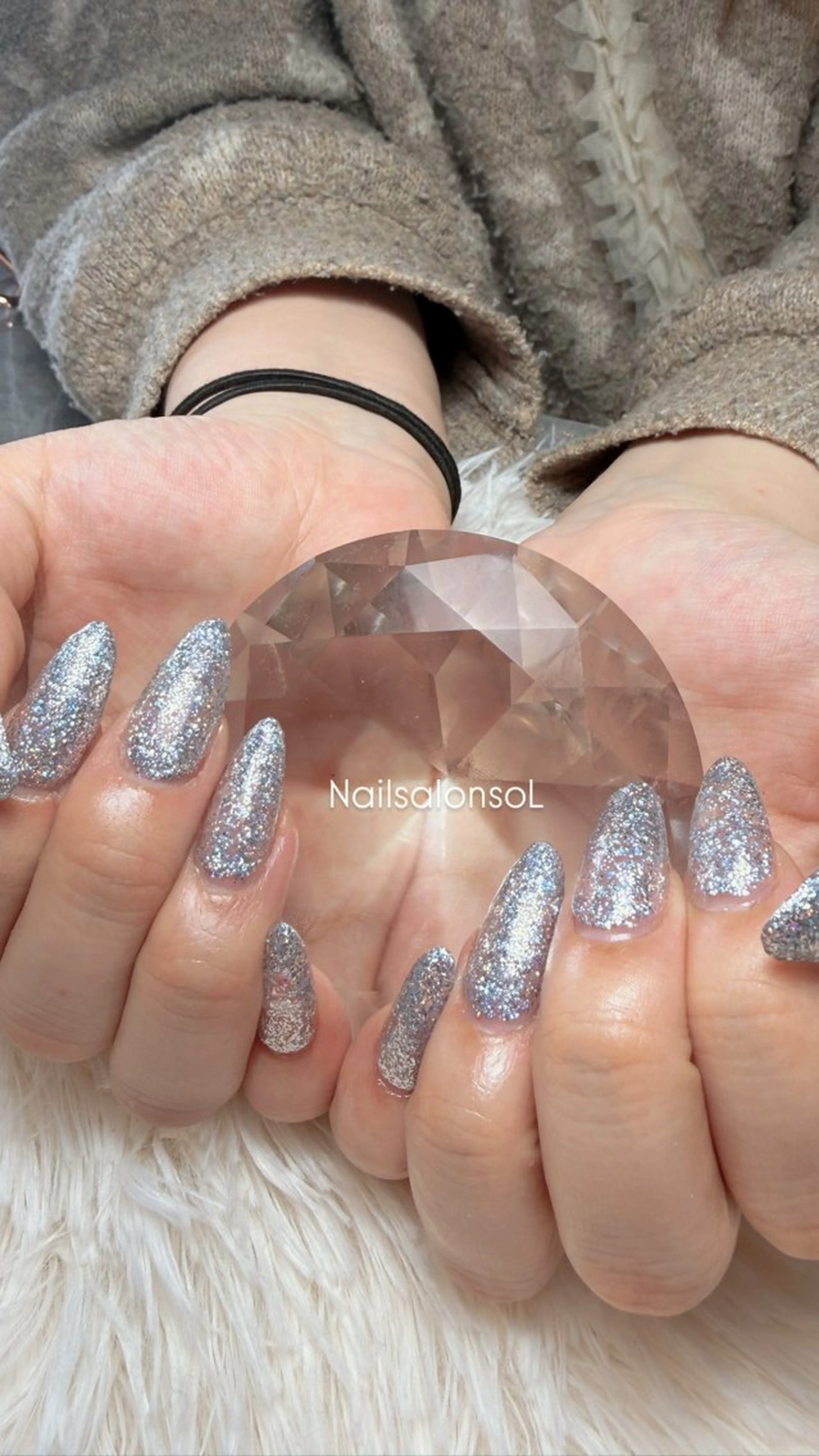 ネイル 長さ出し ワンカラーネイル ネイルチップ ハンドネイル Nailsalon soLのネイルデザイン