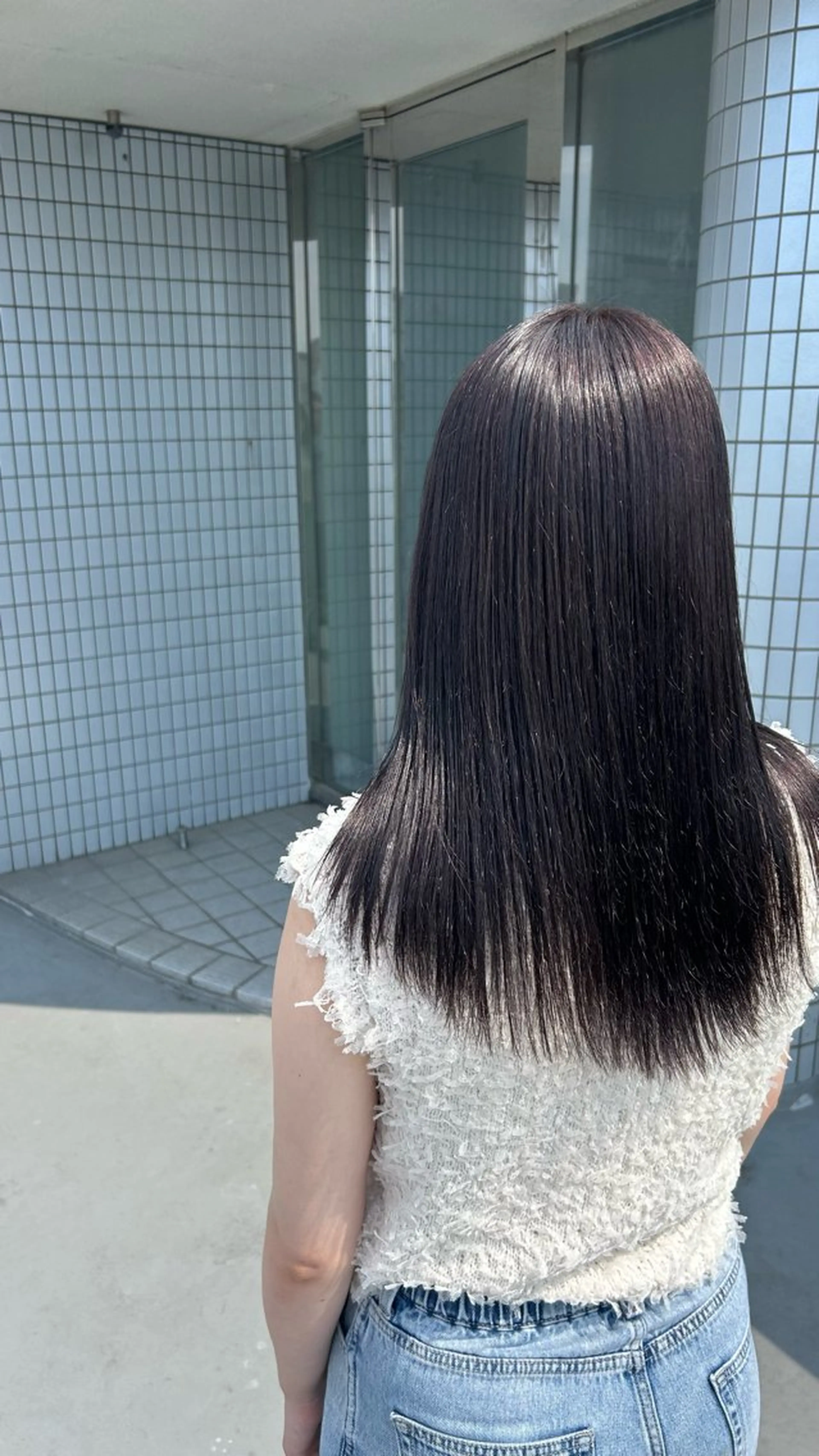セミロング 縮毛矯正 TIDEHAIR SHOBUのヘアスタイル