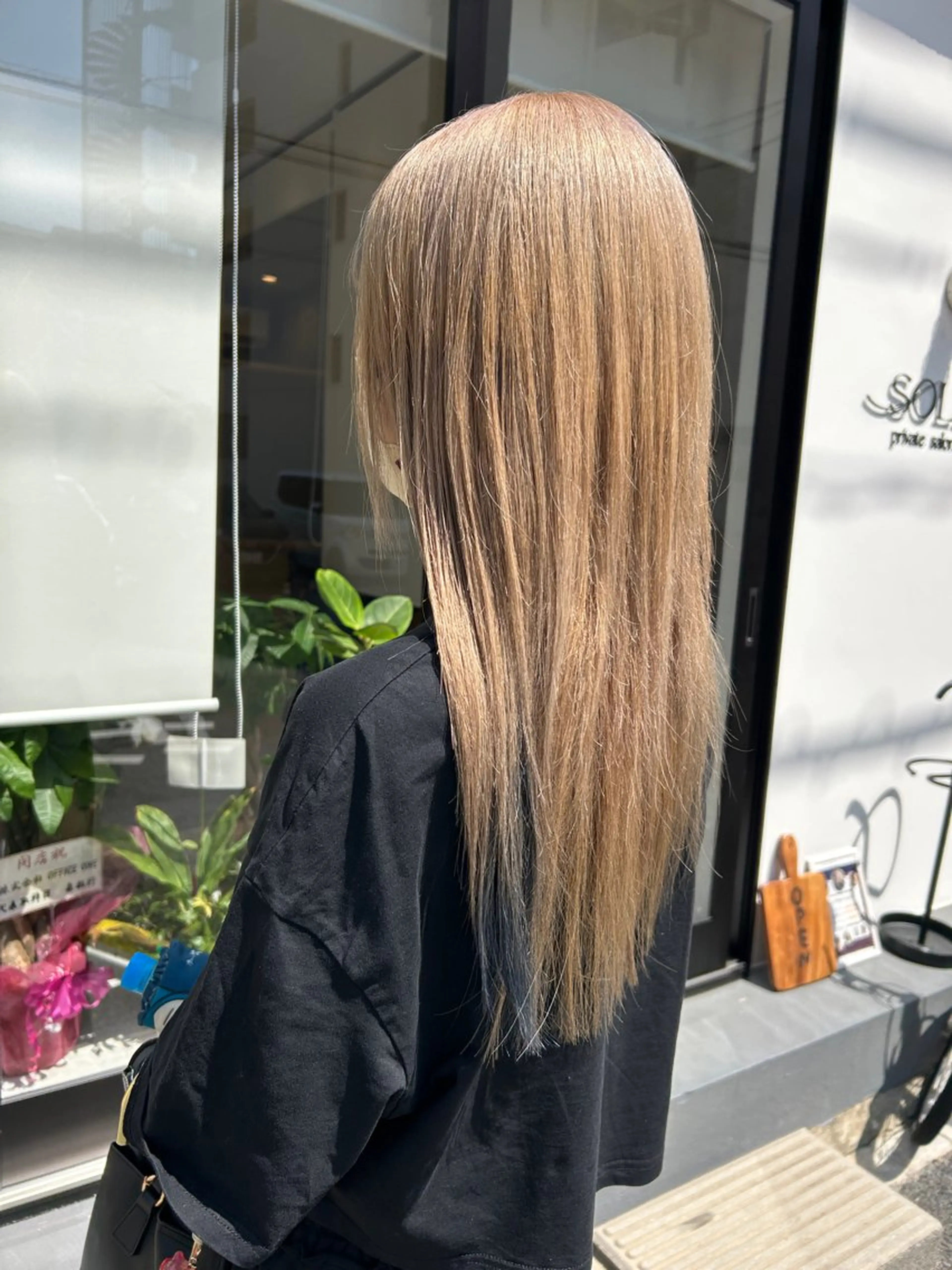 ロング カラー ケアカラー インナーカラー 髪質改善 カット ヘアカラー トリートメント ヘッドスパ 久木原 ゆりのヘアスタイル
