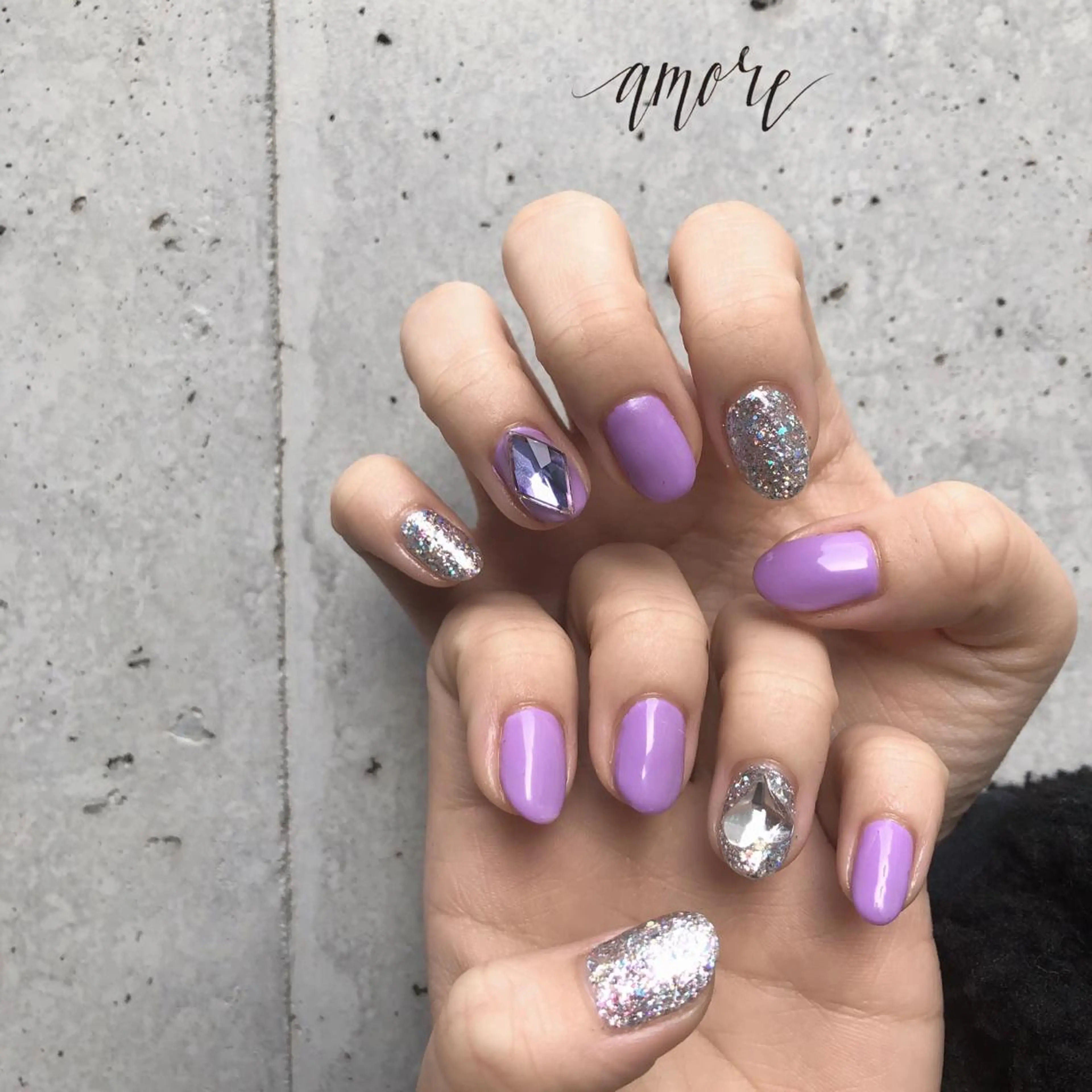 ネイル ジェルネイル 韓国ネイル ラメ(グリッター) ニュアンスネイル 冬ネイル You kyehwaのネイルデザイン