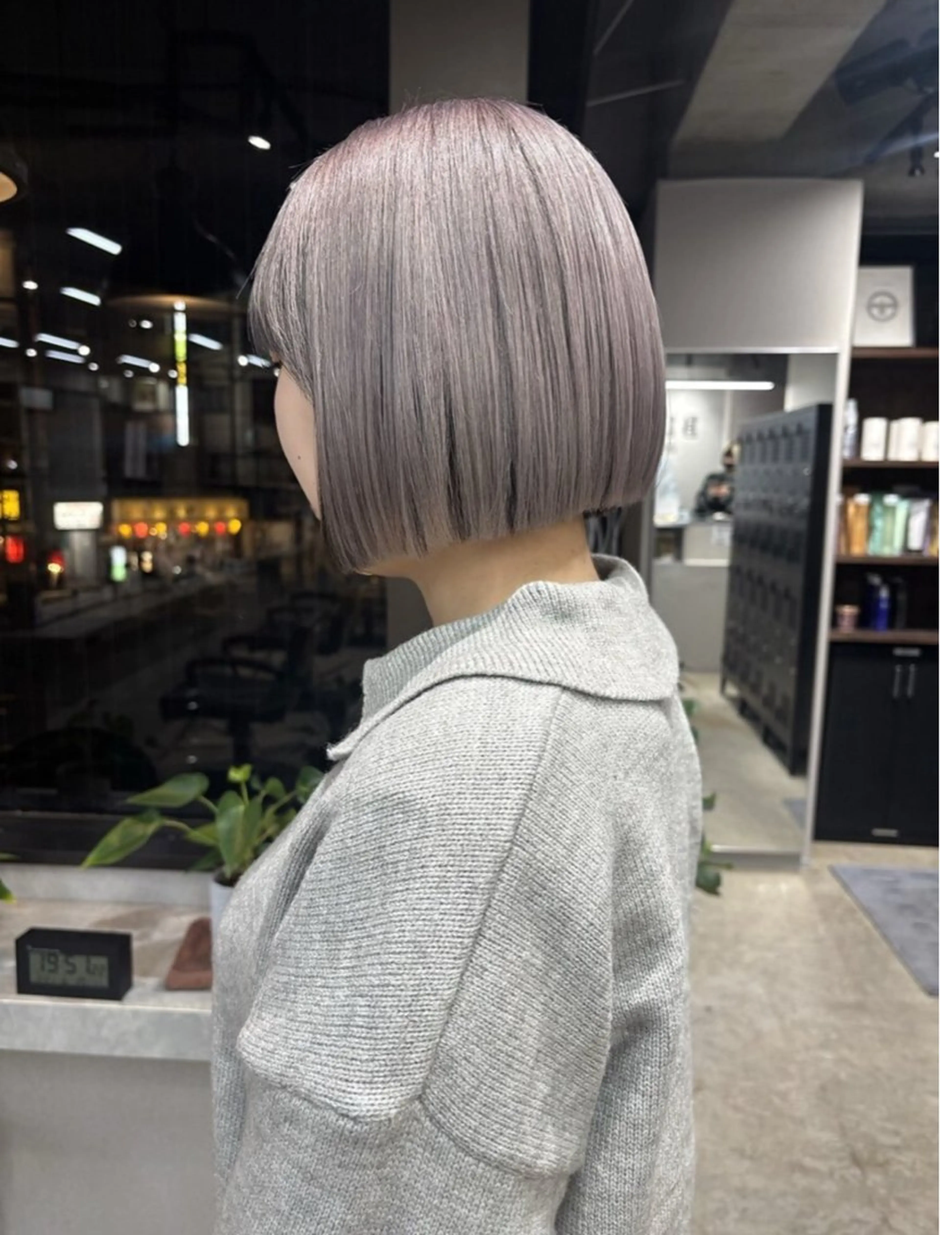 ミディアム カラー シルバー ヘアカラー ブレンバイドット所属・ニュアンスカラー/ 🫧レミ(坊主)のヘアスタイル