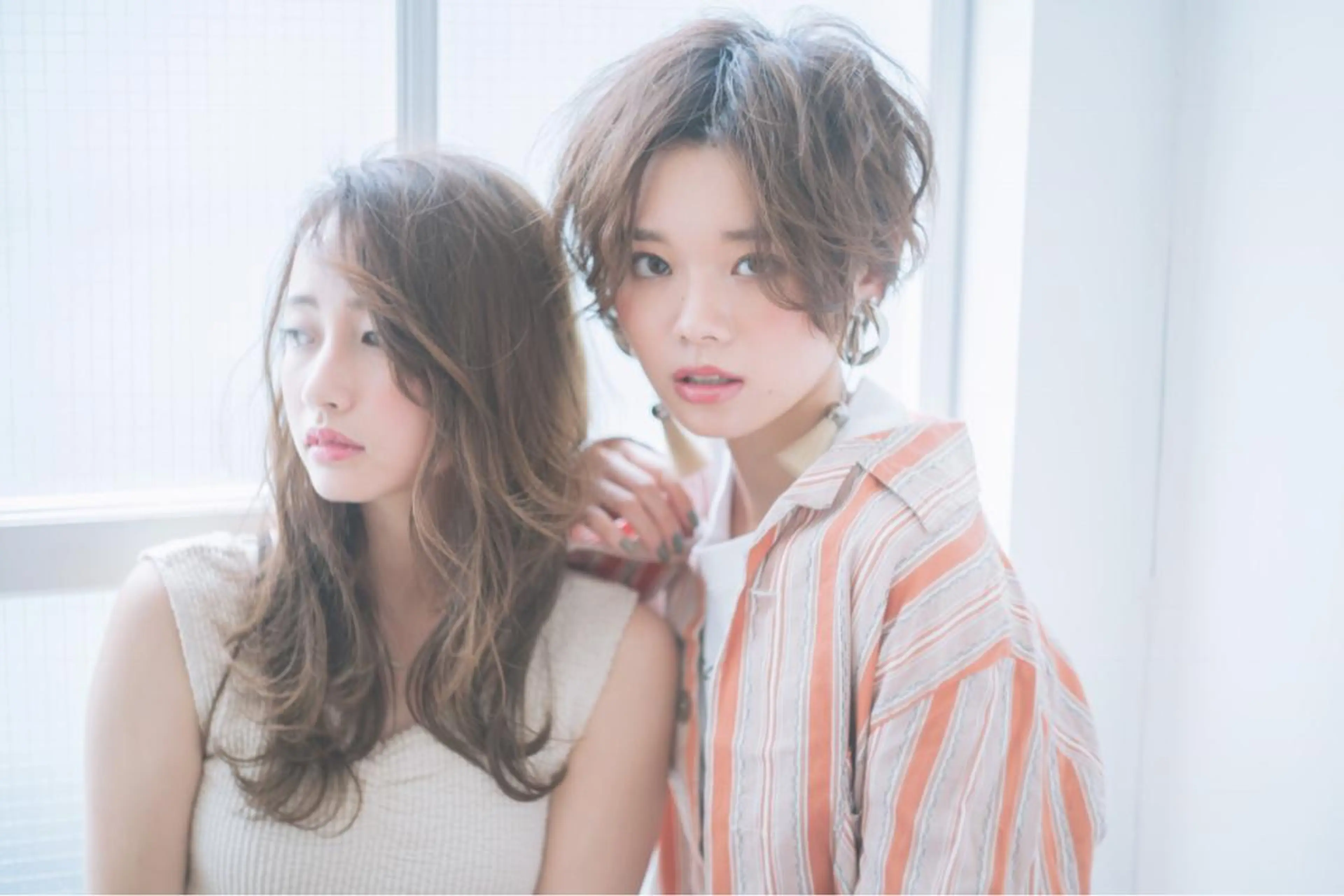 ミディアム カラー パーマ ヘアアレンジ 【白髪ぼかし 専門GBG】自由が丘のヘアスタイル