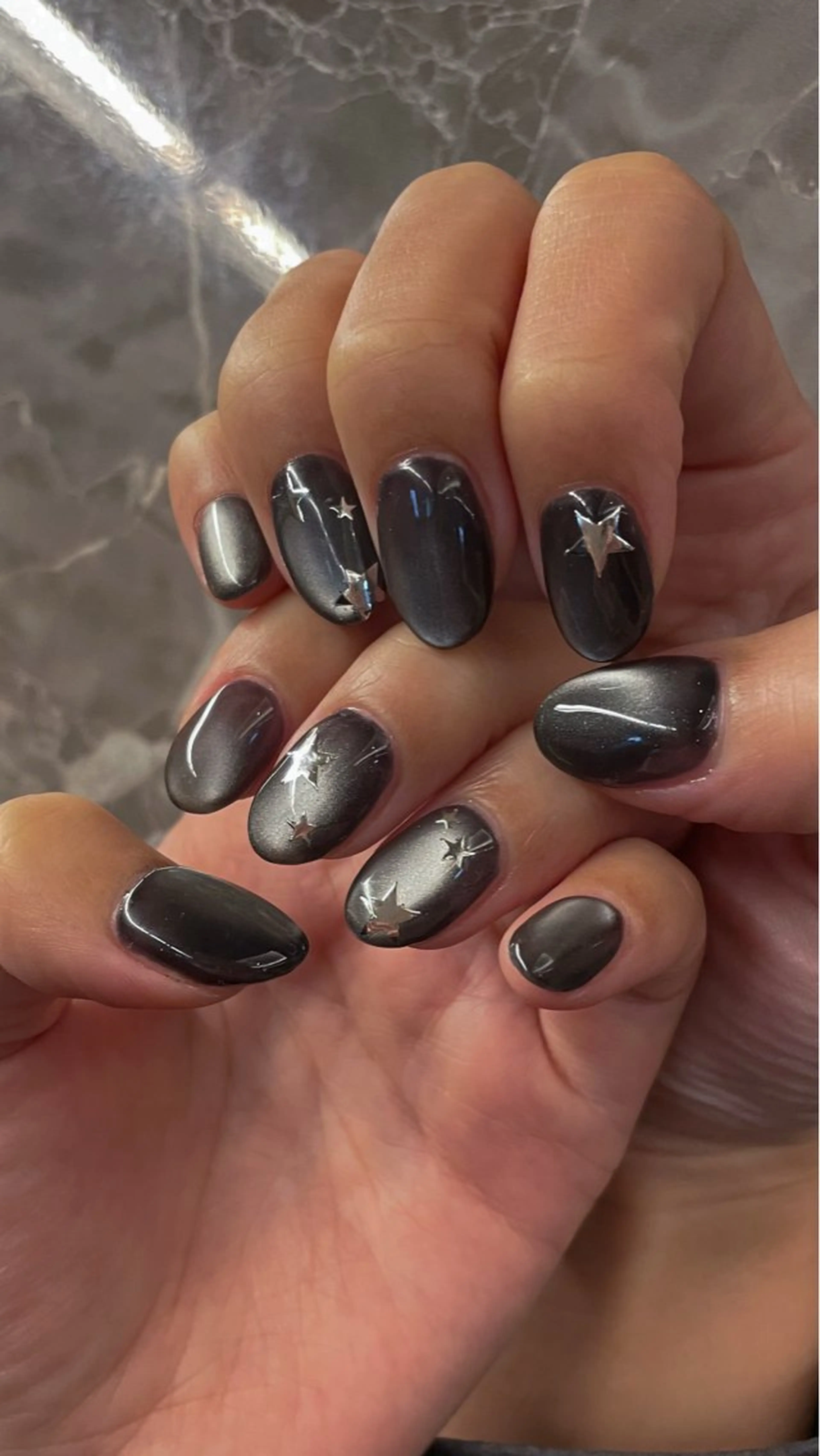 ネイル マグネットネイル シンプルネイル HARUKA Mのネイルデザイン