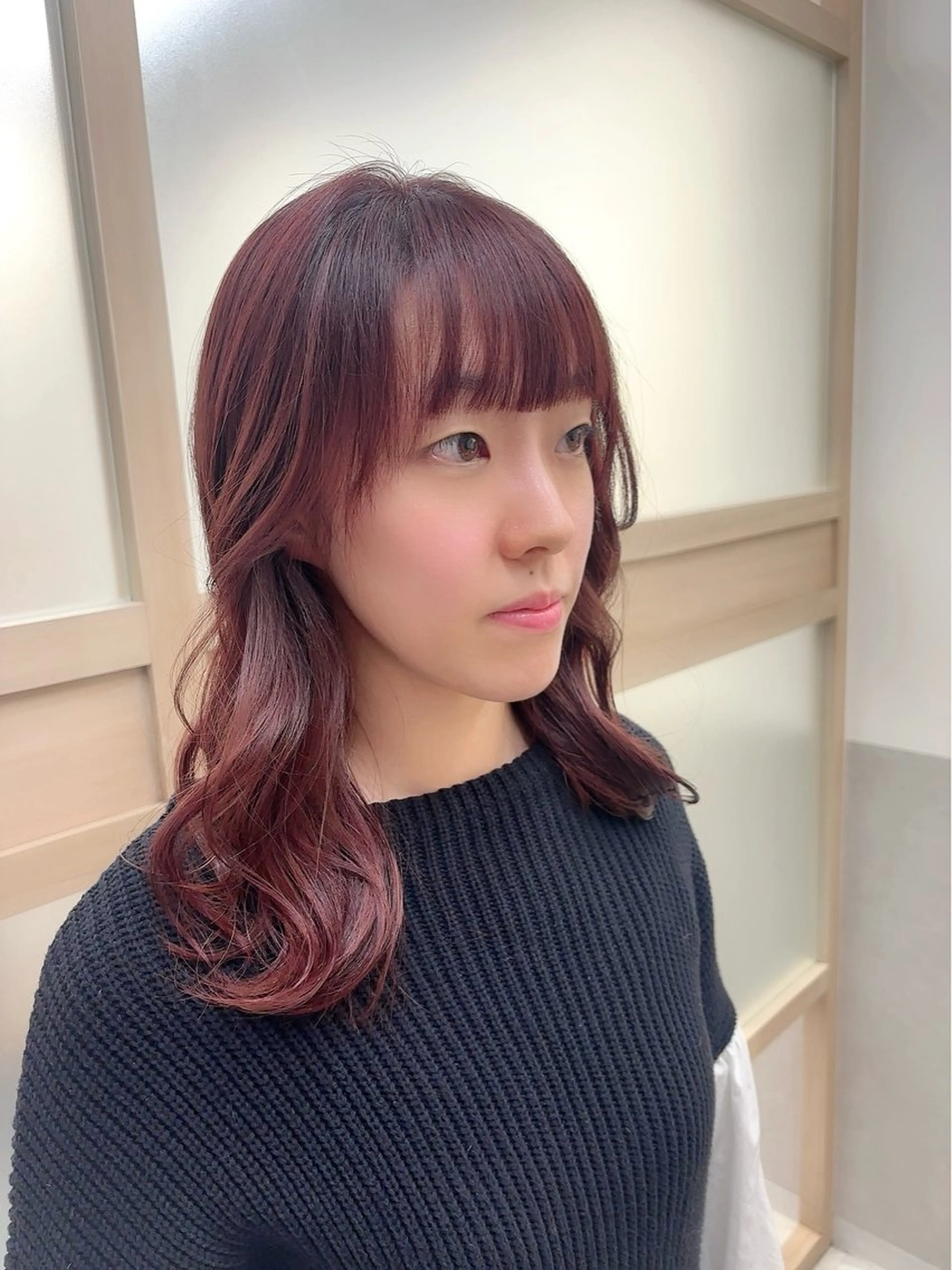 ロング カラー 艶髪韓国ヘア 💘小笠原涼華のヘアスタイル