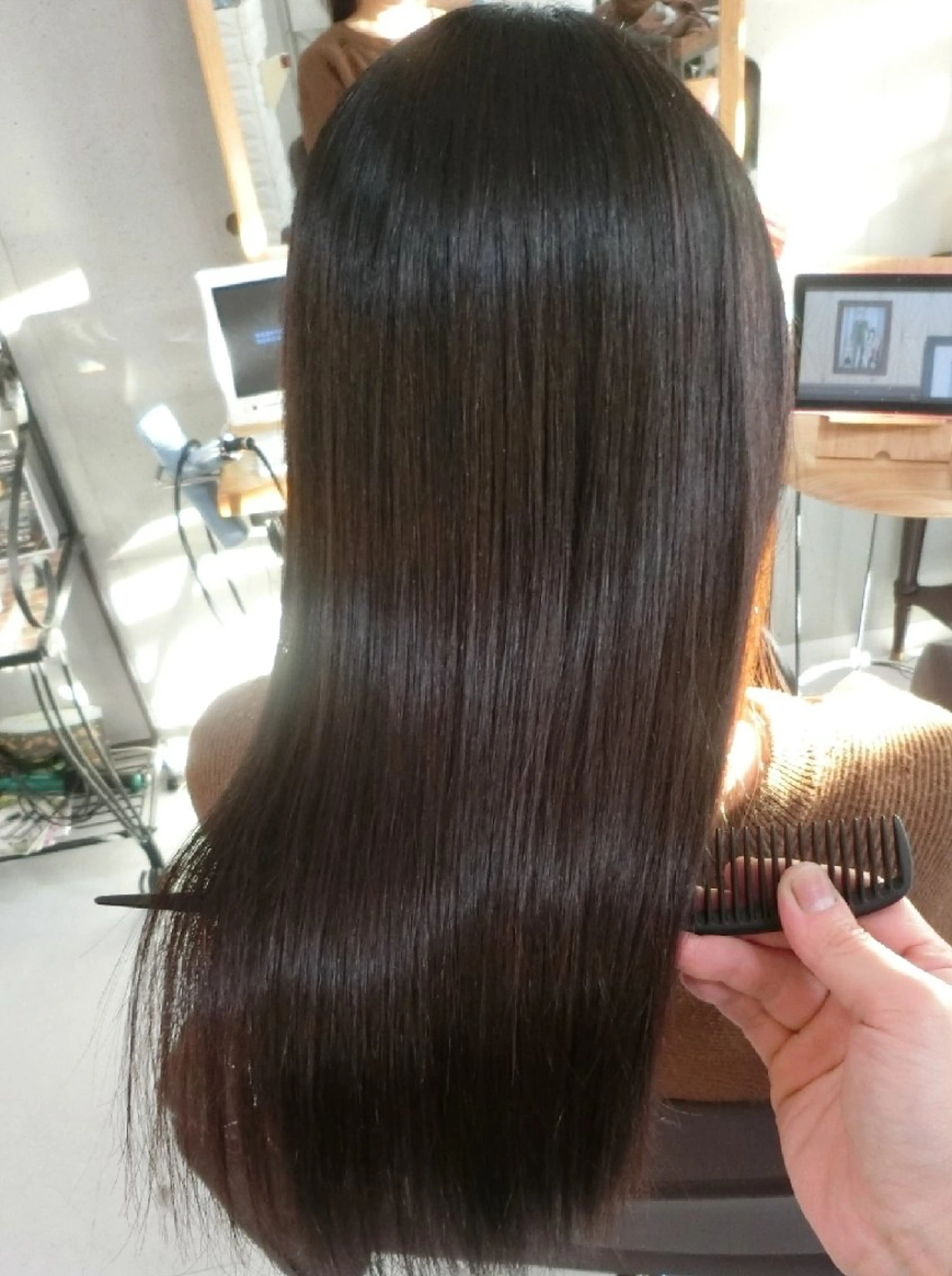 ロング パーマ カット 縮毛矯正 ma cherie 　naoのヘアスタイル