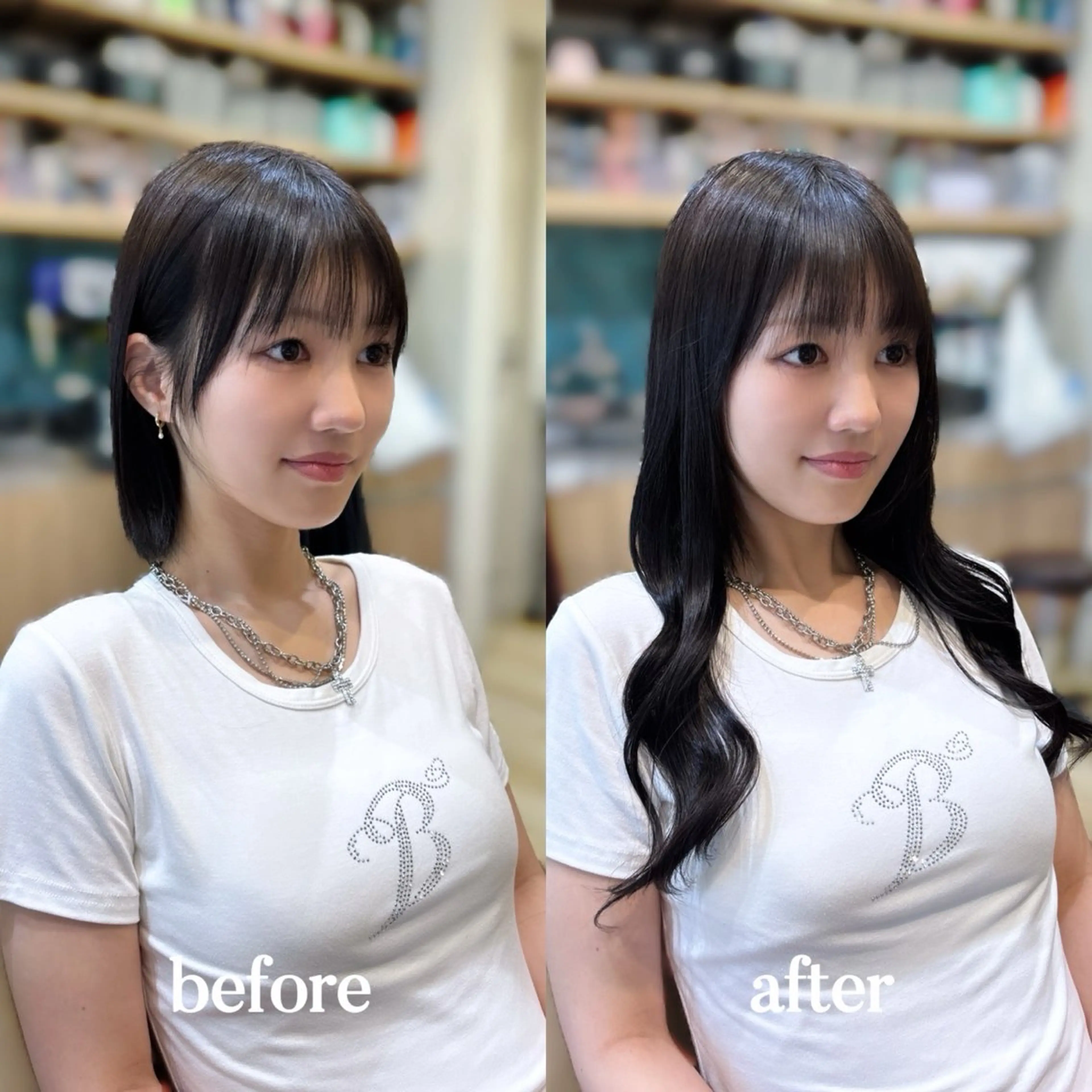 エクステ 𝐲𝐮𝐮𝐦𝐢 エクステ/ 艶カラーのヘアスタイル