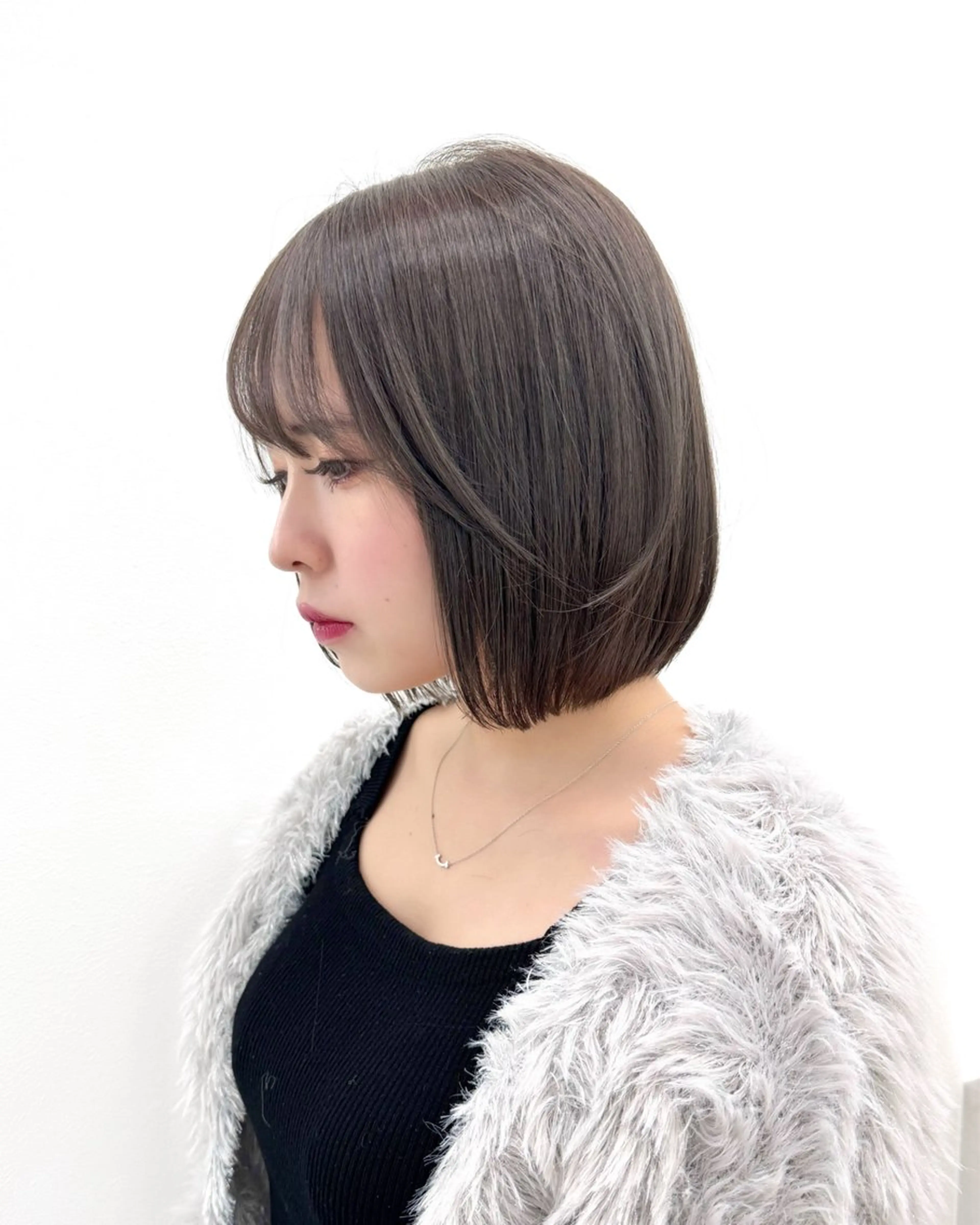 ショート カラー ヘアアレンジ 縮毛矯正🤍 盛れるボブ/ひかりのヘアスタイル