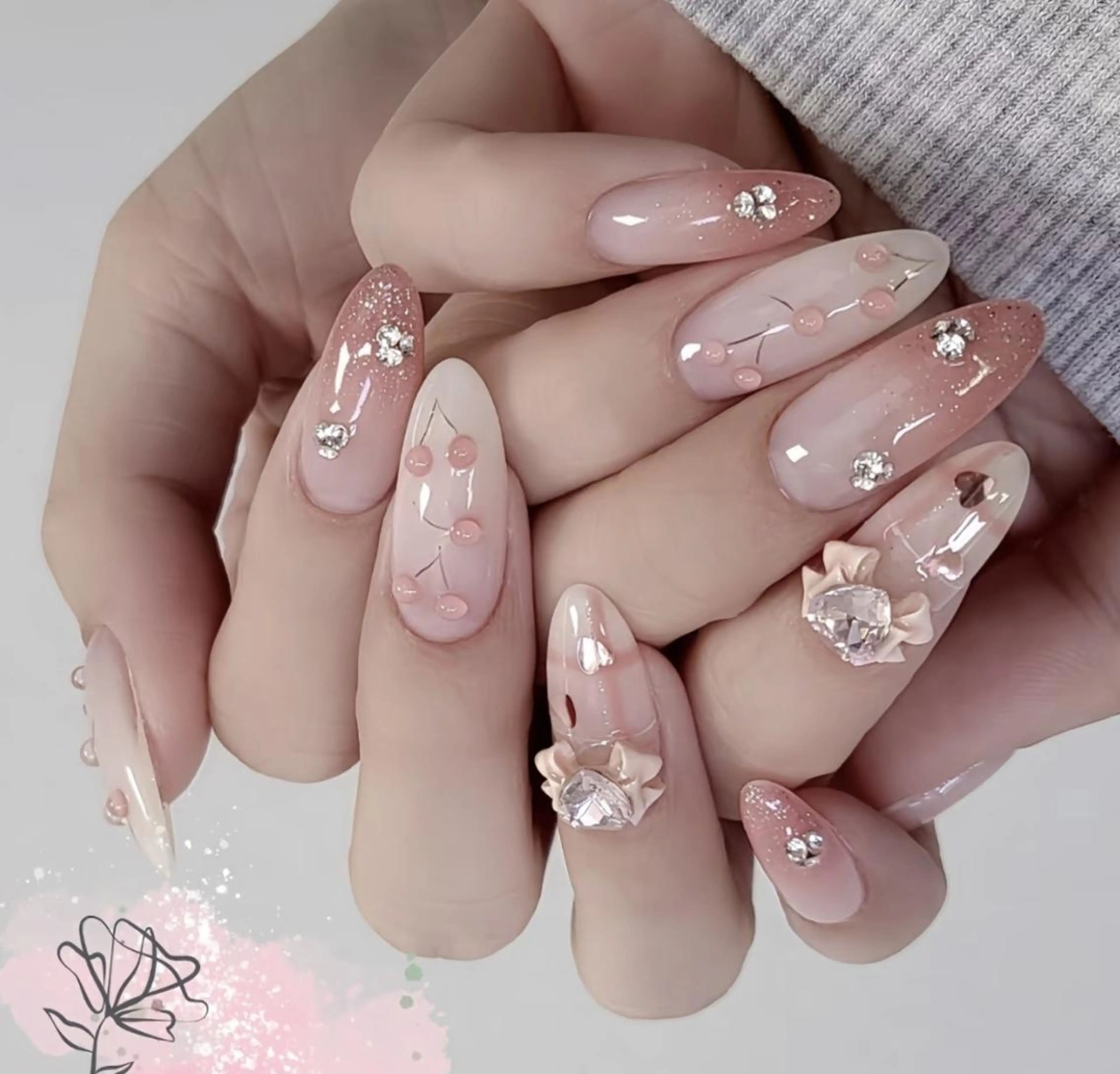 ネイル ハンドネイル By moonネイル 🌷ワンホン/韓国風のネイルデザイン