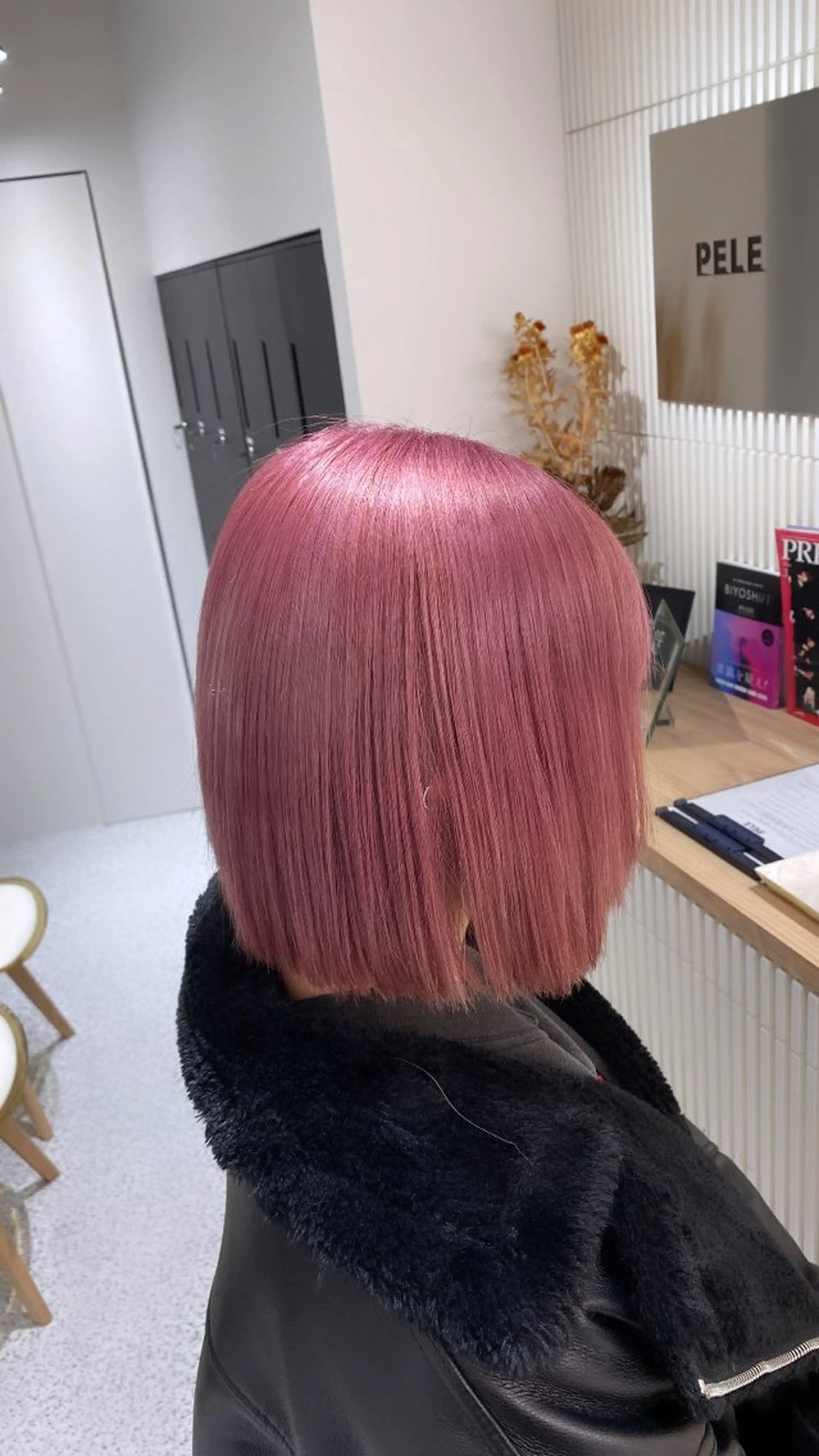 ミディアム カラー ベージュカラー ダブルカラー ハイトーンカラー ピンクカラー カットモデル様無料 💎saaya💎のヘアスタイル