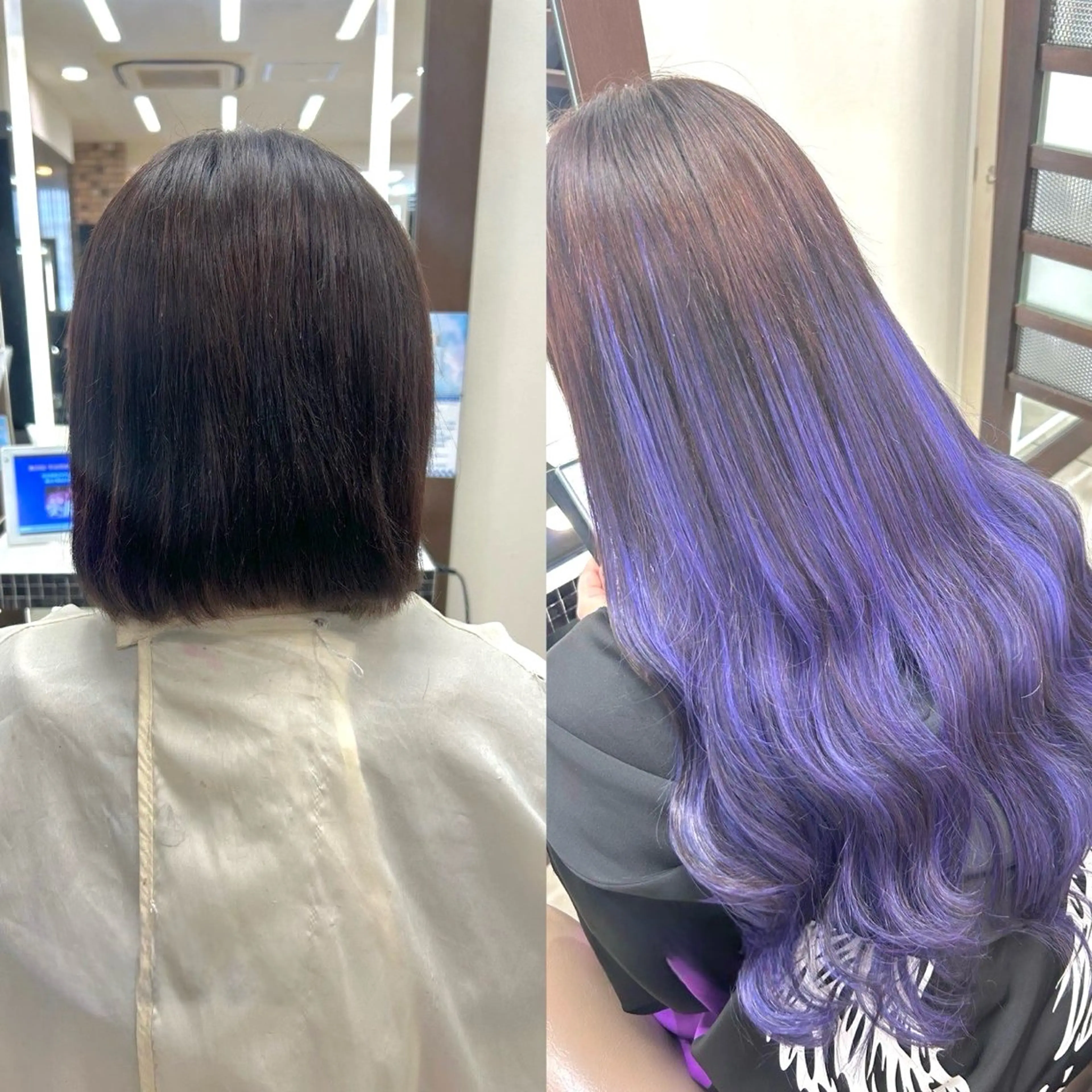 エクステ ヘアメ🎀推しカラー 🥣横浜/しほ🧸のヘアスタイル