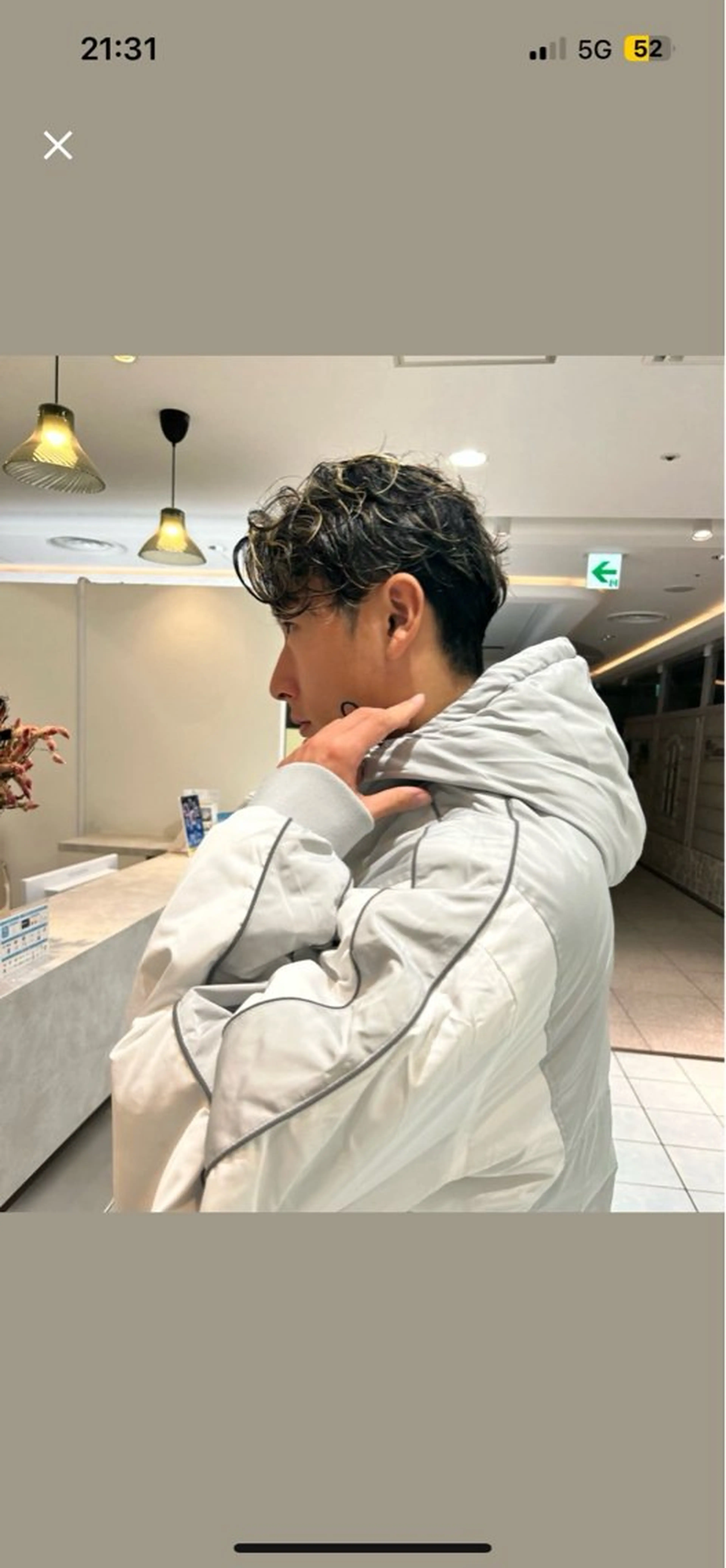 メンズカットの写真