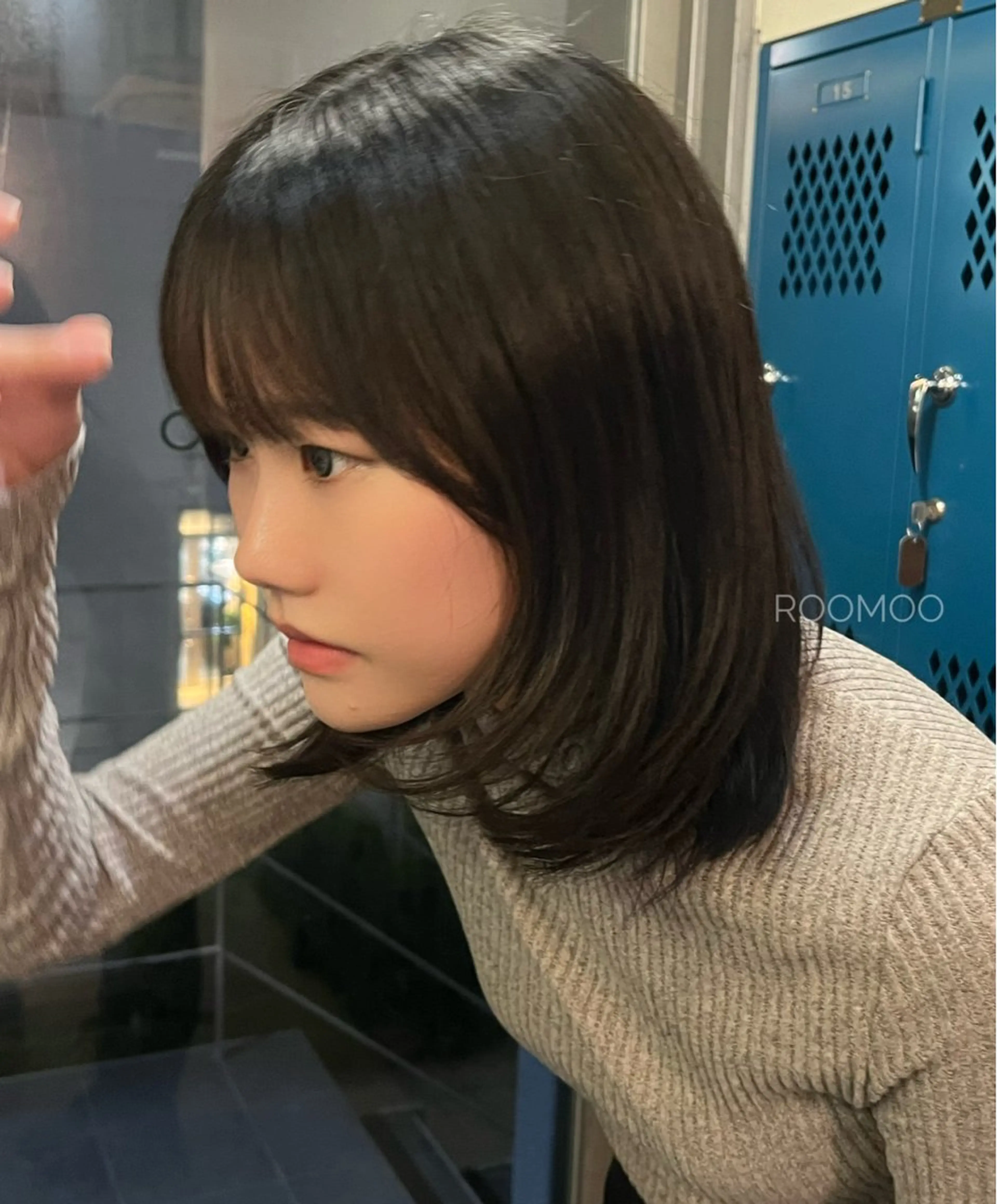 ミディアム レイヤーカット カット 韓国ボブ/ハッシュ カットKIRAのヘアスタイル