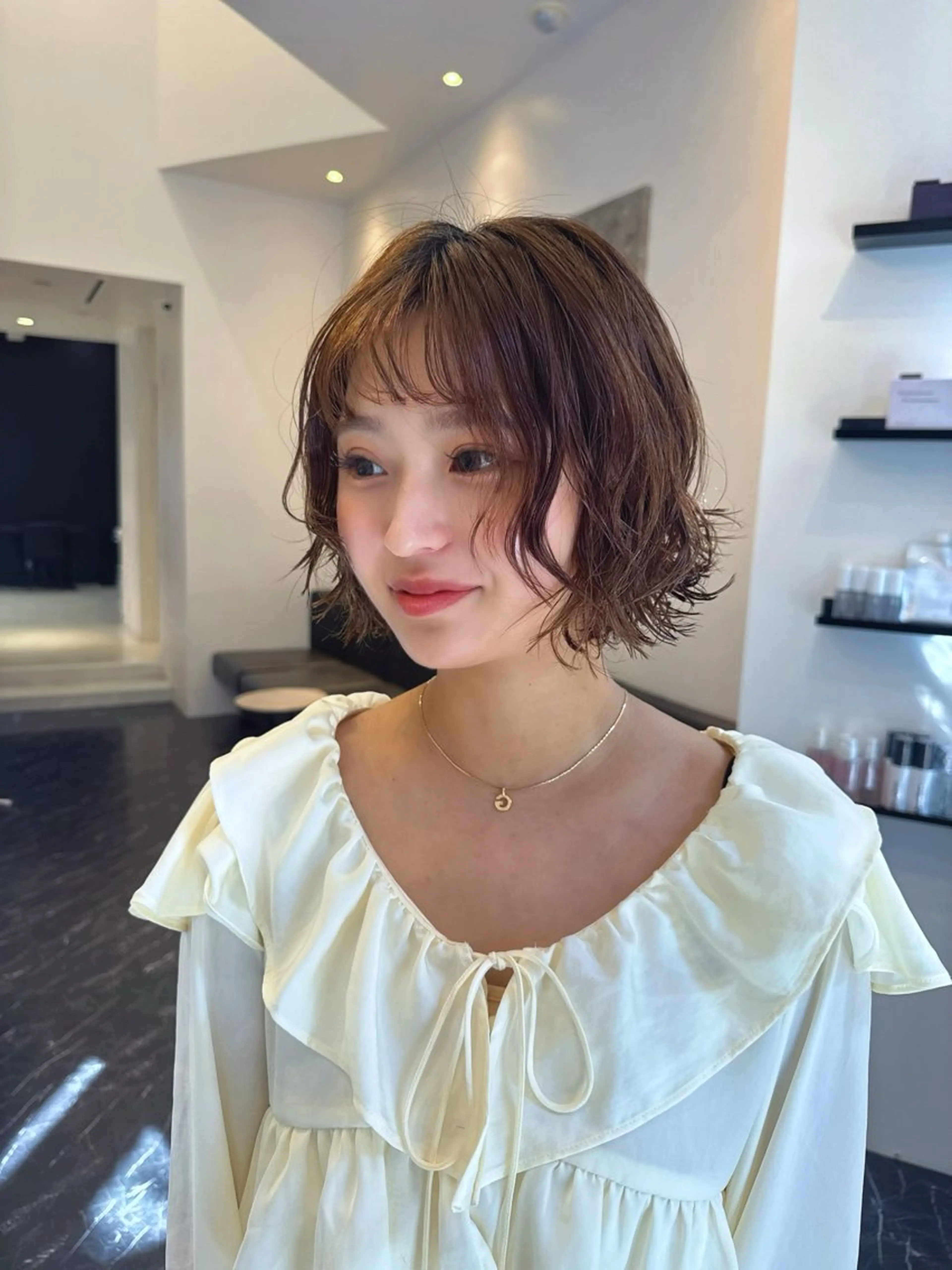 パーマ カット パーマ 韓国✖️網紅 YURIYAのヘアスタイル