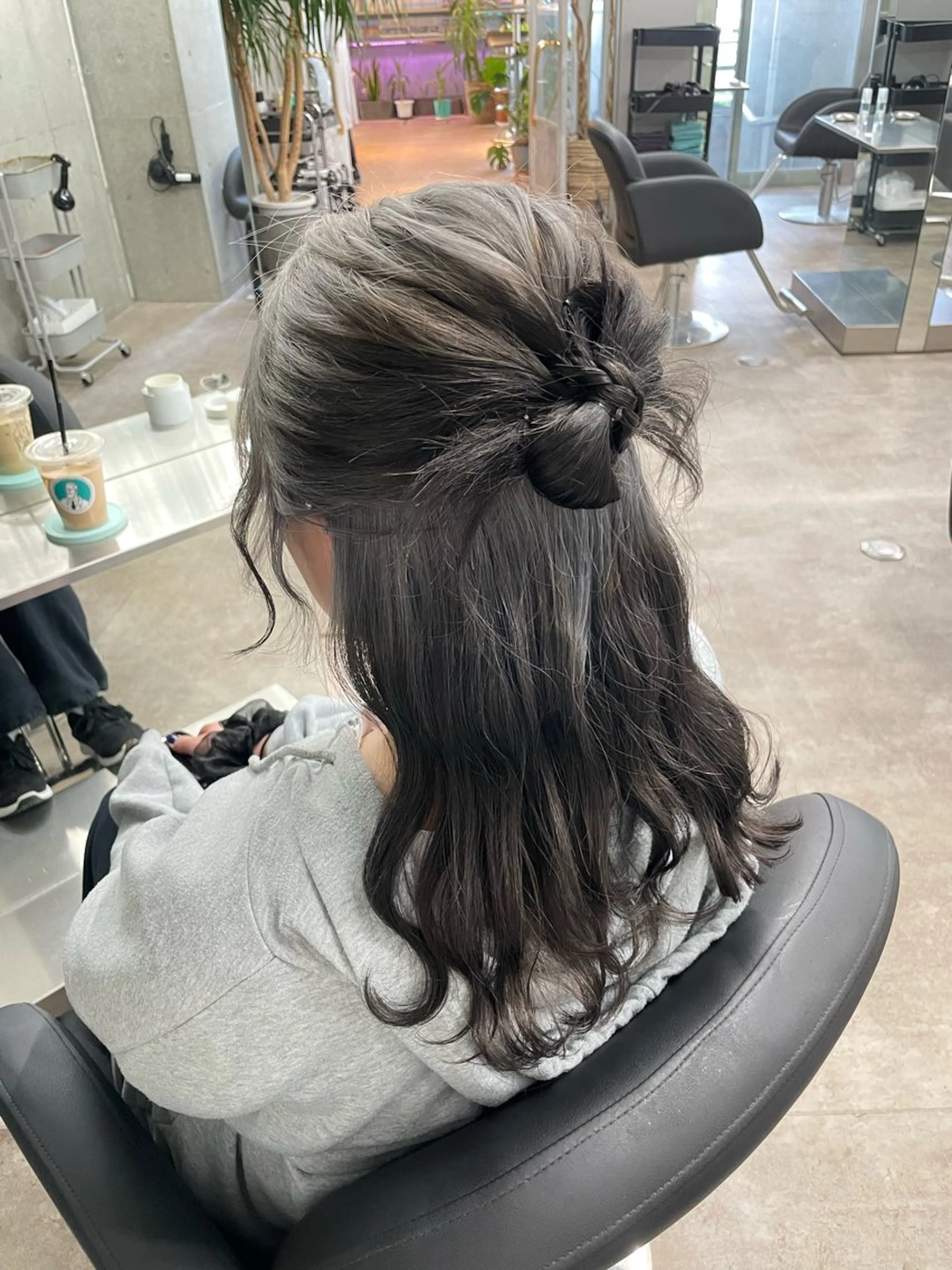 ヘアアレンジ ヘアセット 速水 ゆきののヘアスタイル