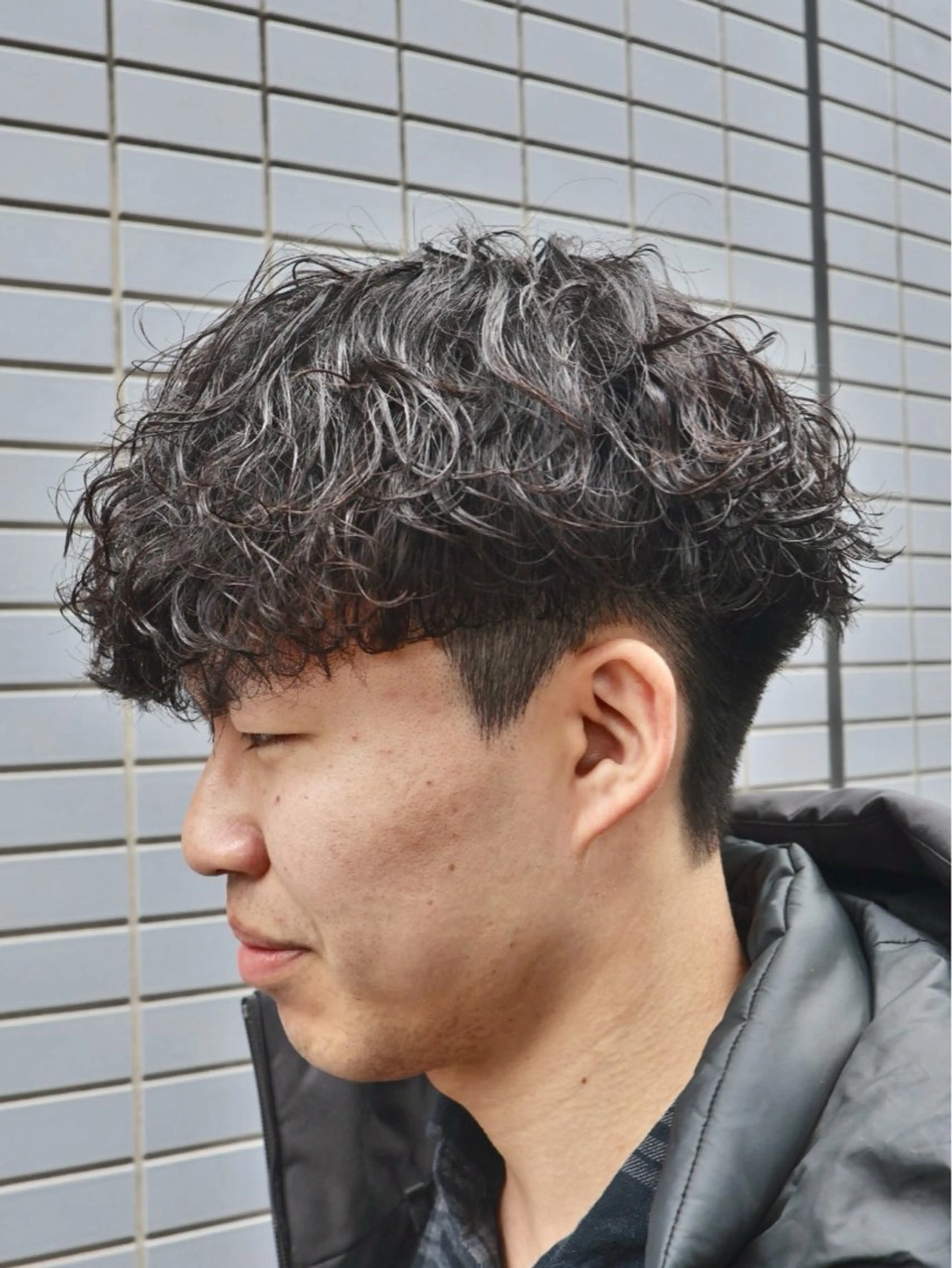 ショート パーマ スパイラルパーマ カット パーマ メンズパーマ梅田 ・川副史晶のヘアスタイル