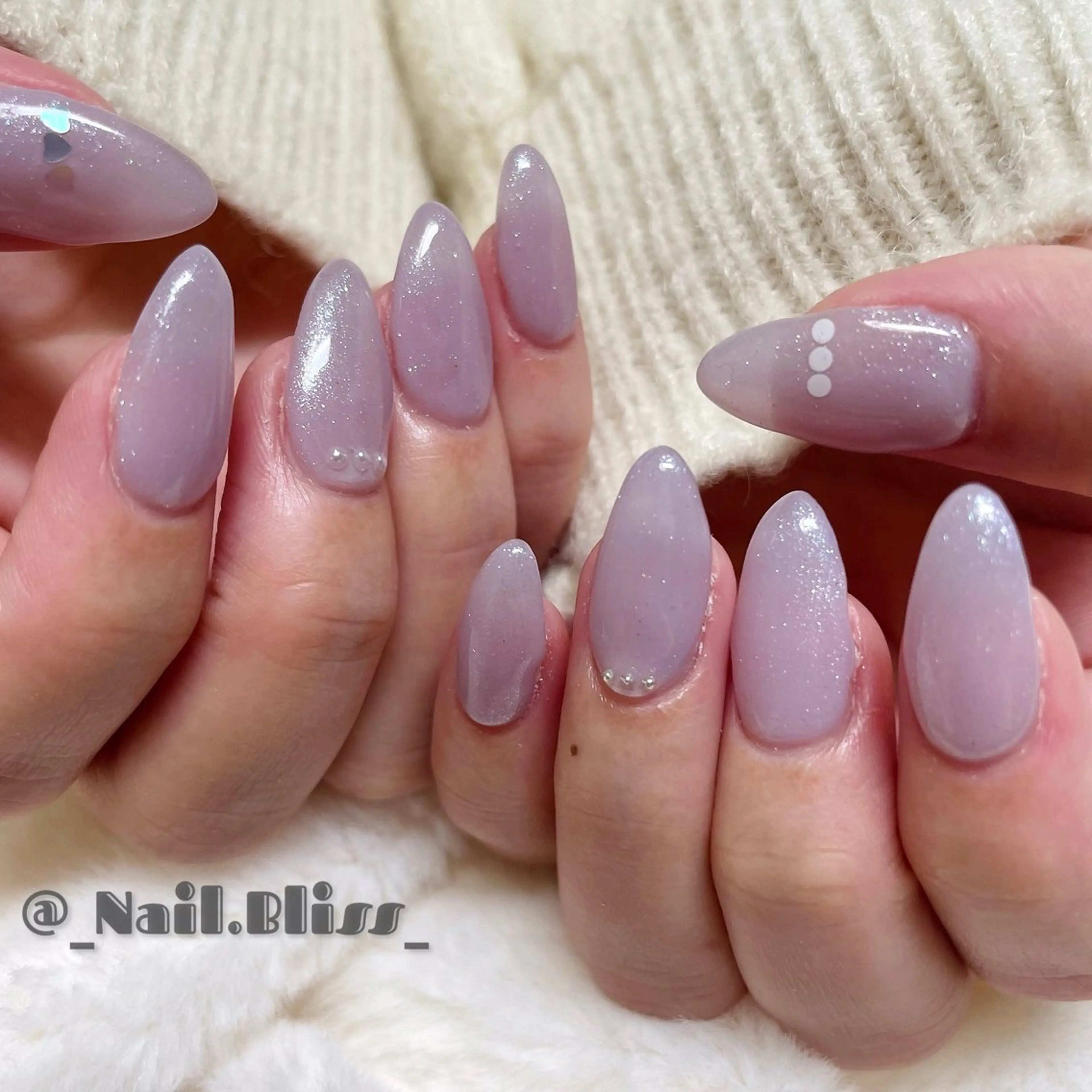 ネイル ストーンネイル ハンドネイル NAIL BLISSのネイルデザイン