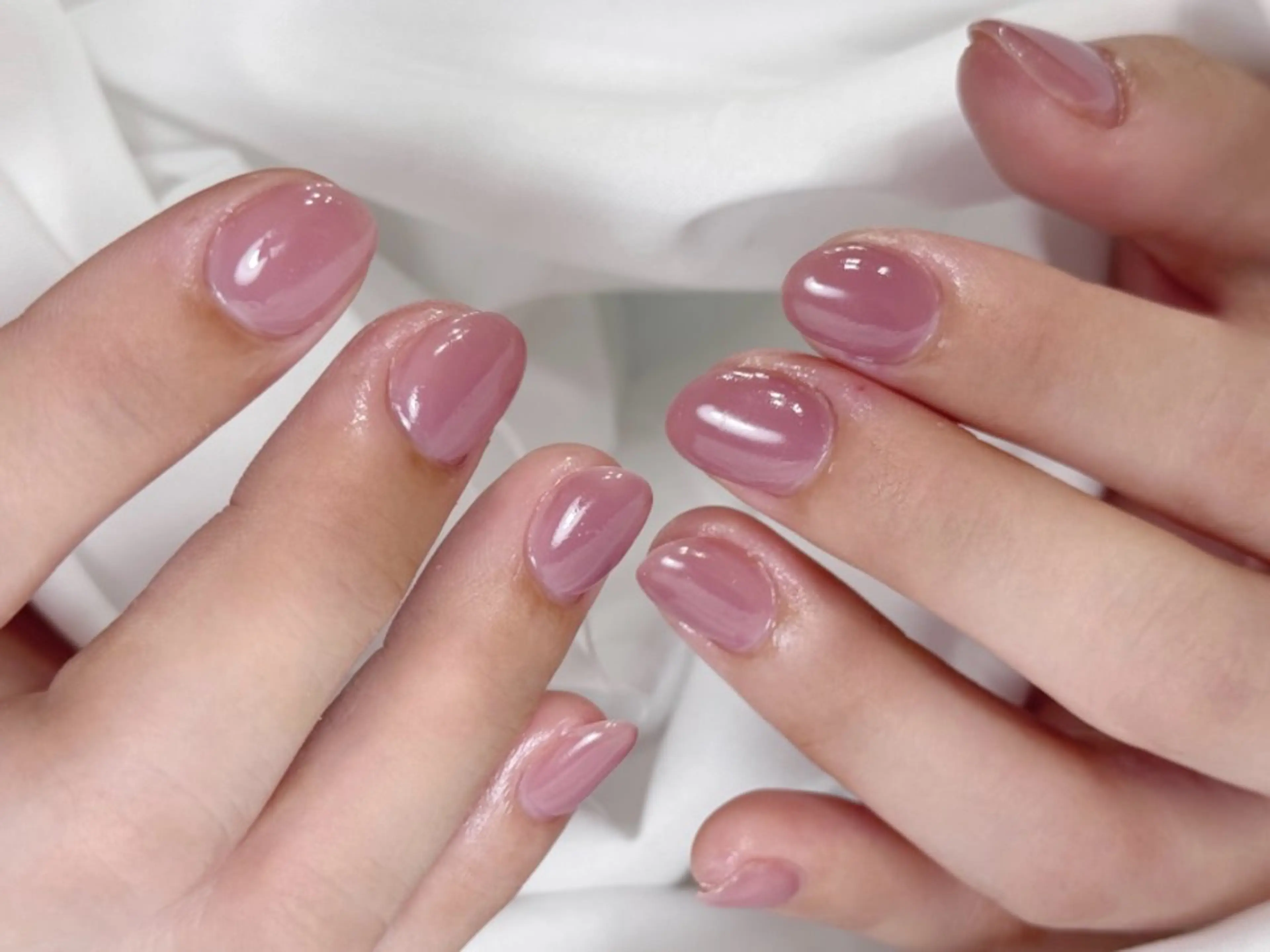 うるつるワンカラーネイルの写真