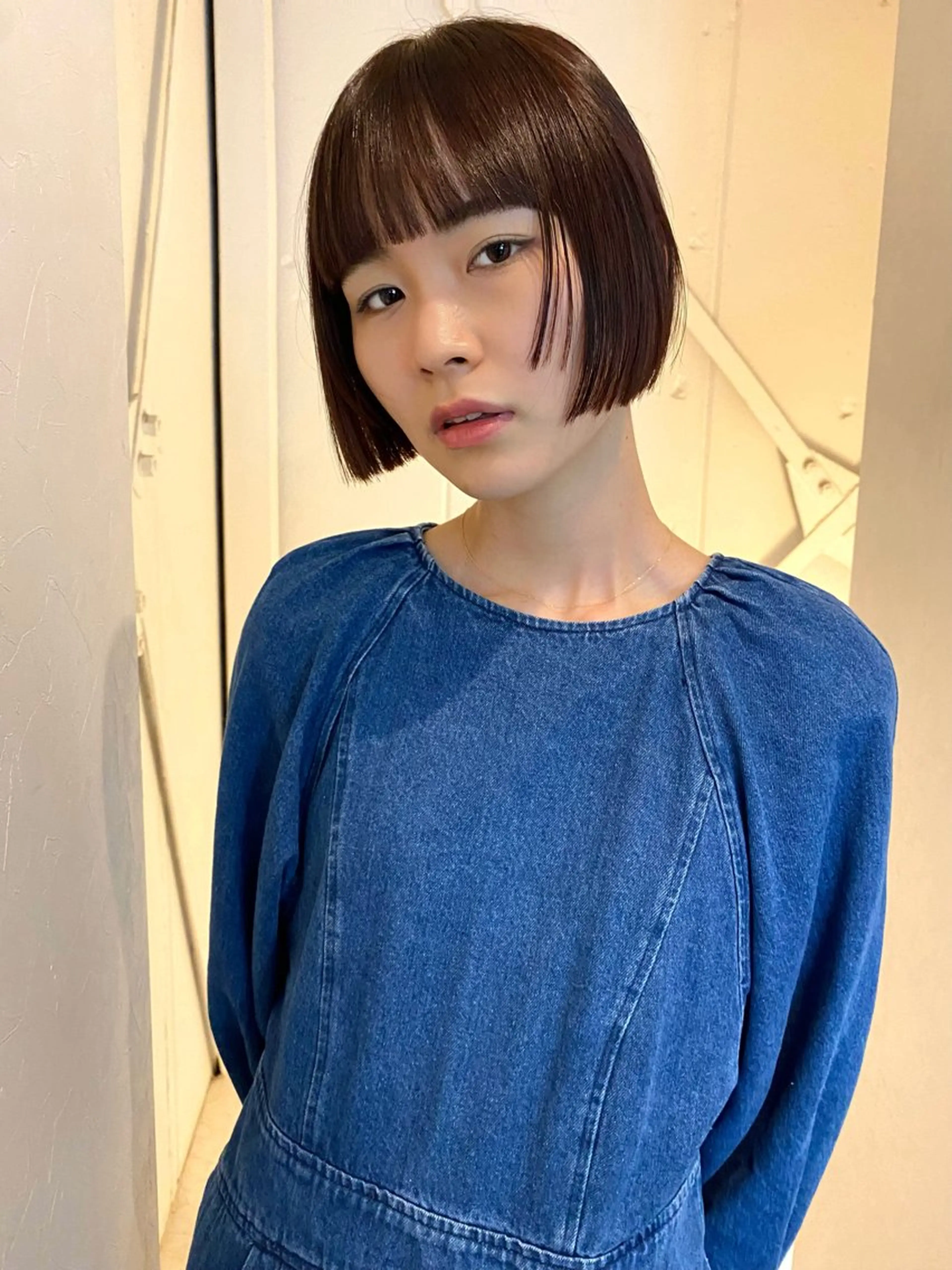 ショート カラー ブラウンカラー ピンクカラー ピンクブラウン ボブ 姫カット 森貴裕/ベージュ/ パーマ/オリーブのヘアスタイル