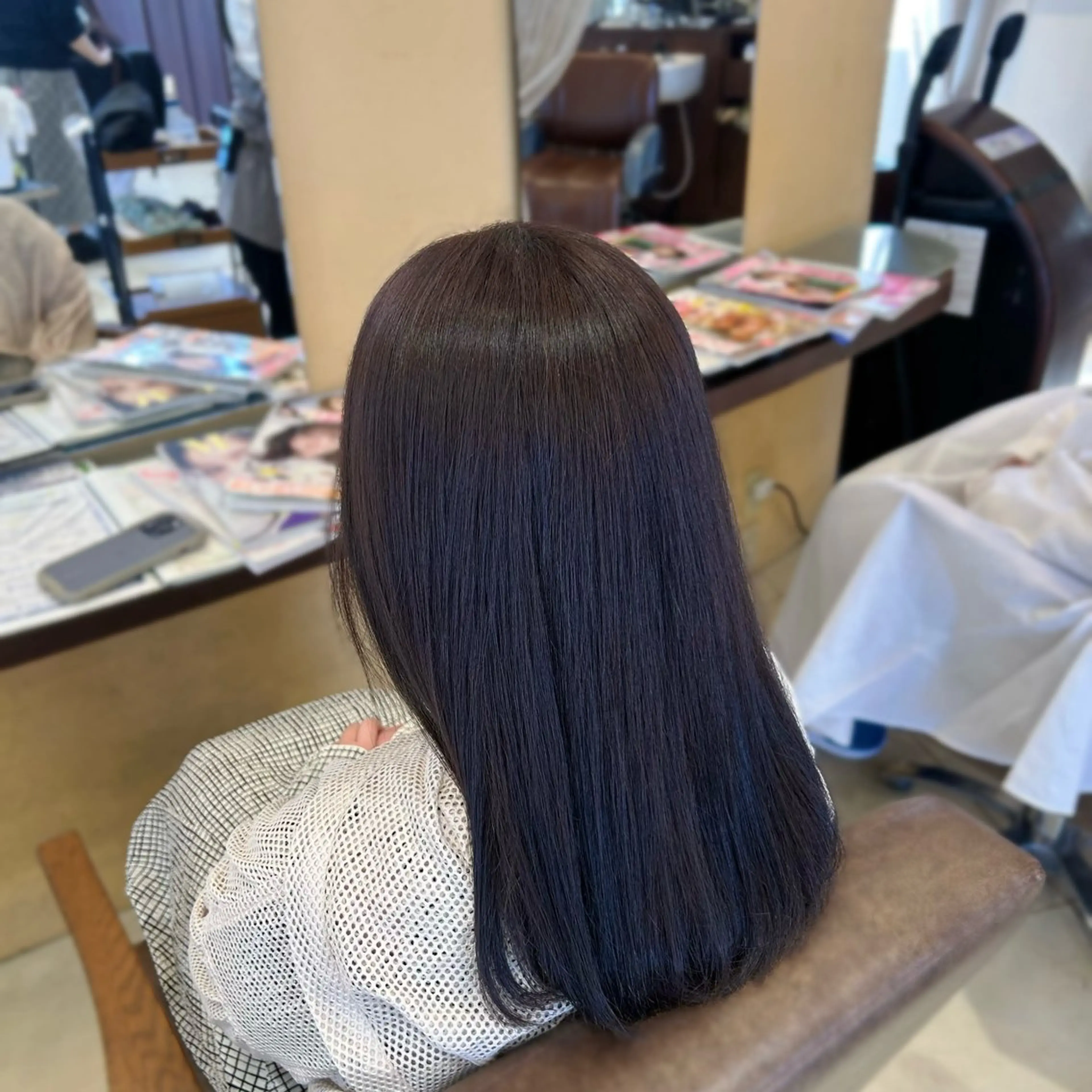 ミディアム Sae/透け感カラー /盛れる顔周りのヘアスタイル