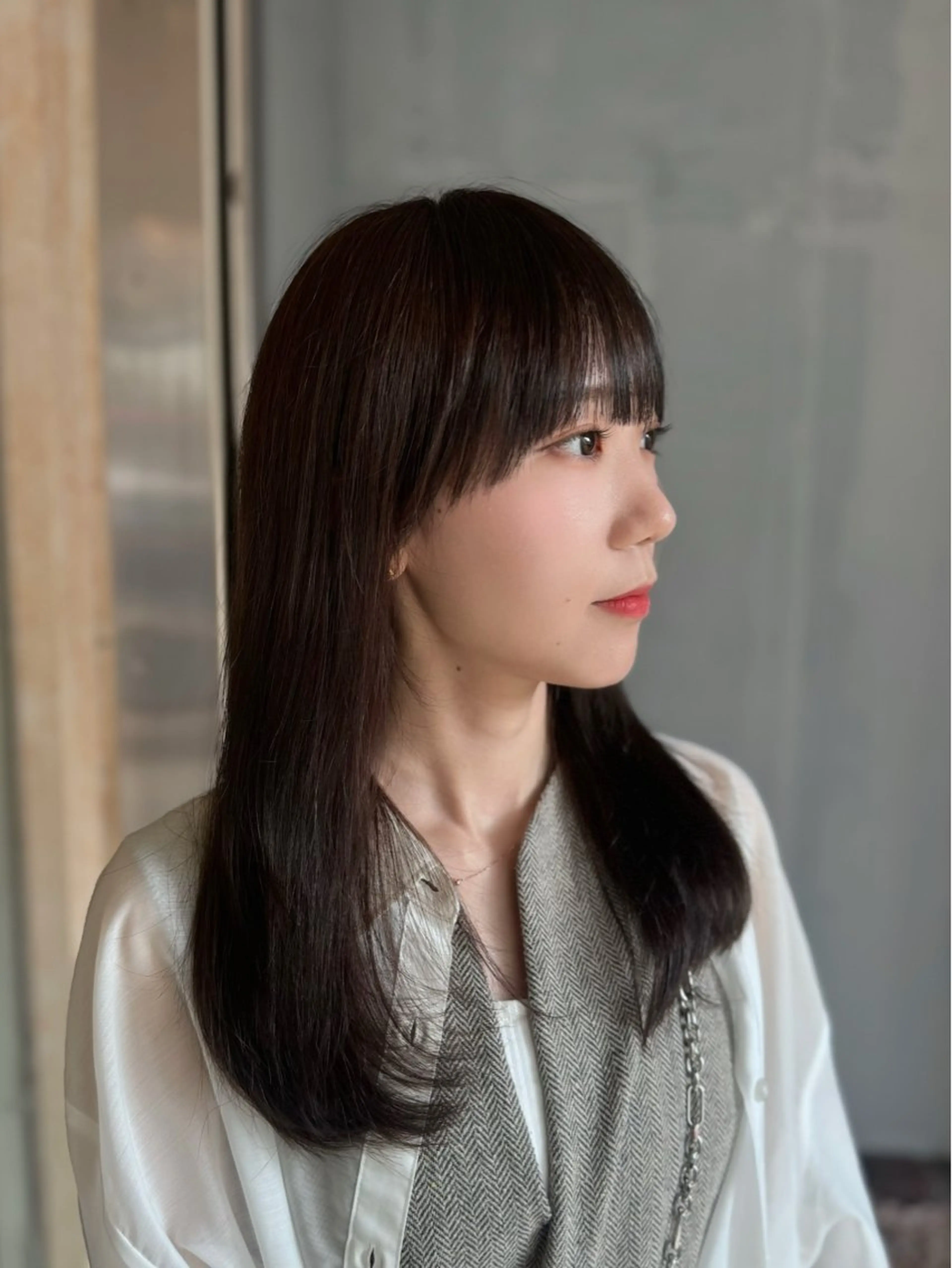 セミロング 髪質改善 カット 縮毛矯正 ウルフ/レイヤー /髪質改善 ナユタのヘアスタイル