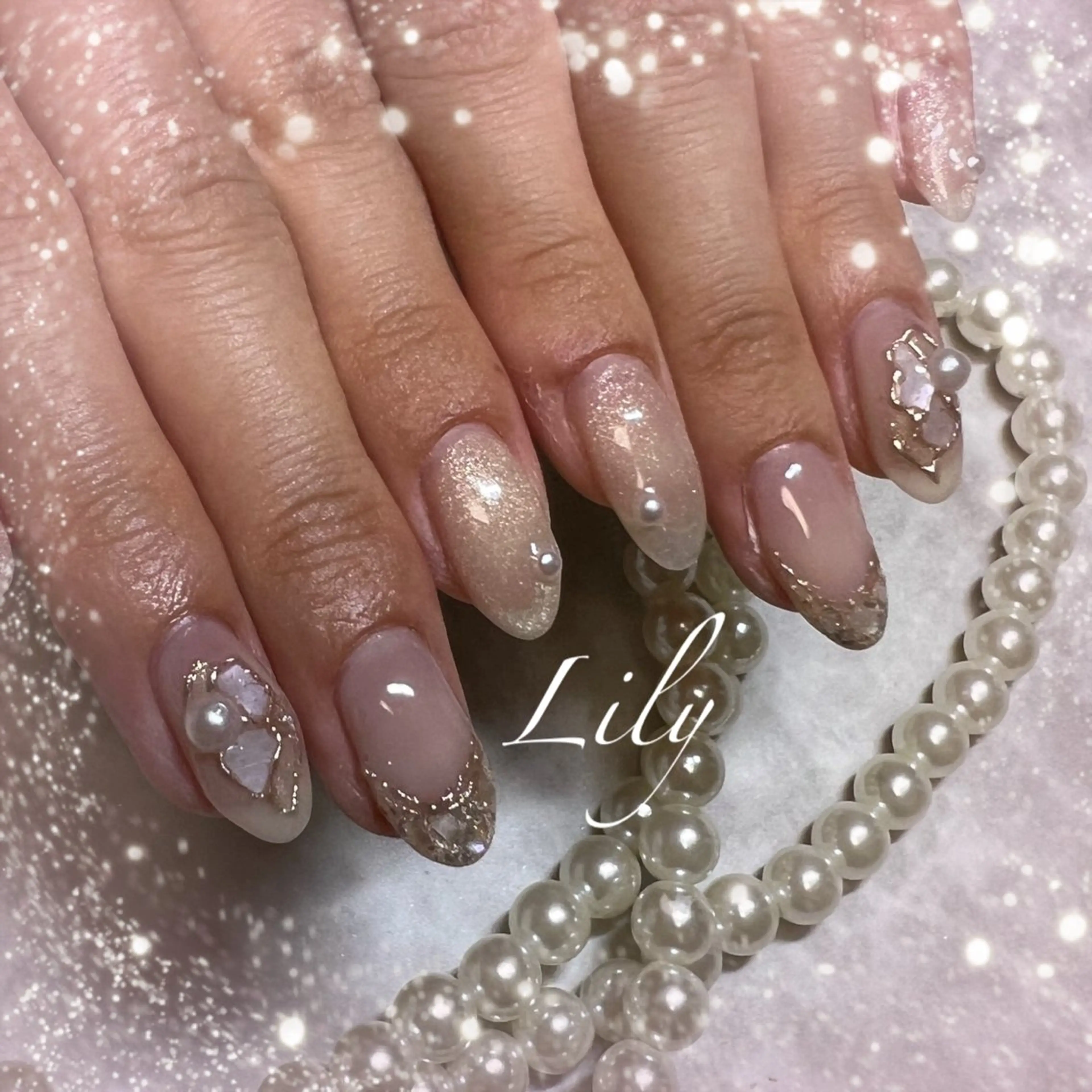 ネイル ハンドネイル Lily*nail 🌻Mii🌻のネイルデザイン
