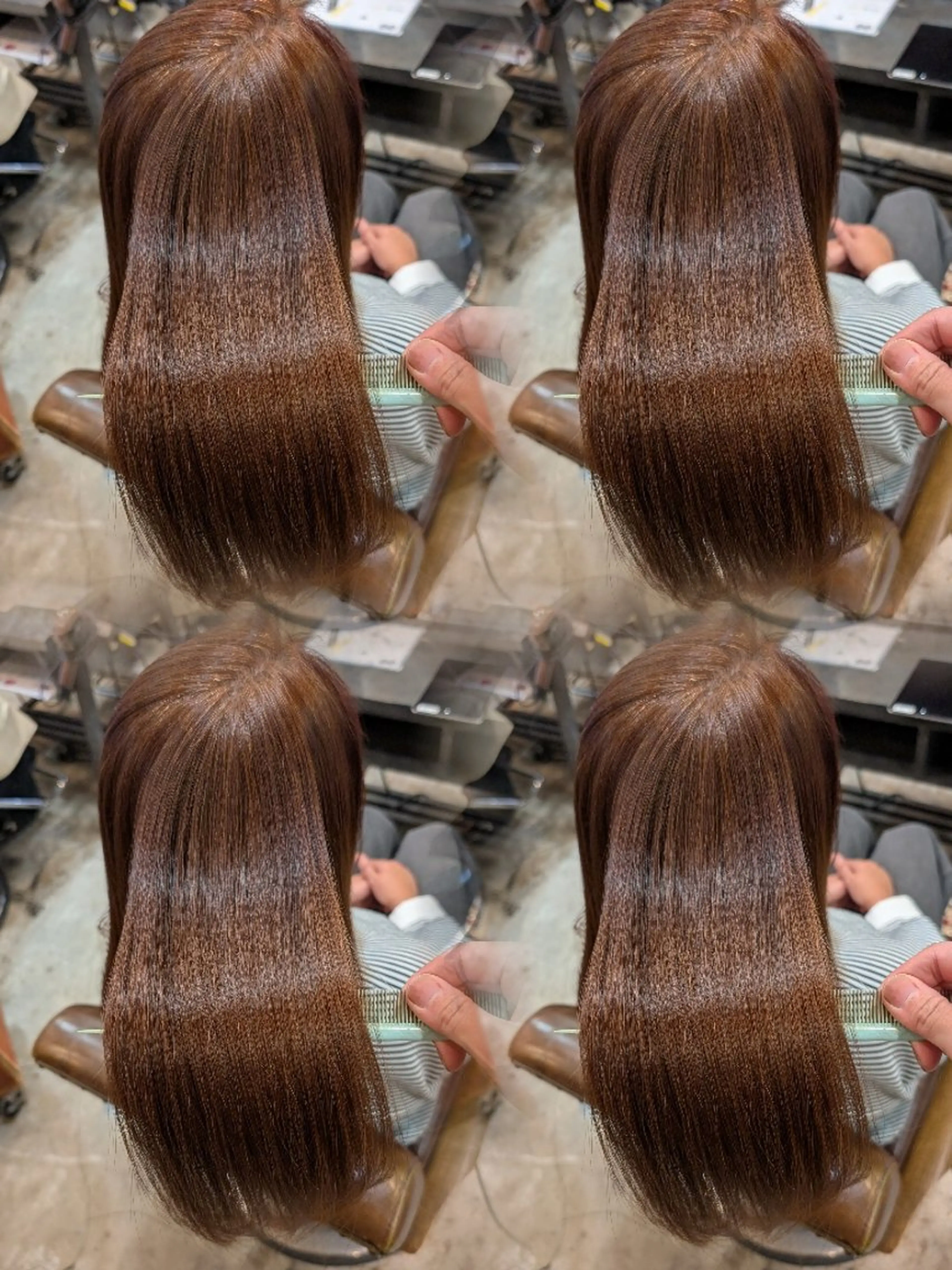 カット＋縮毛矯正＋フルカラーの写真