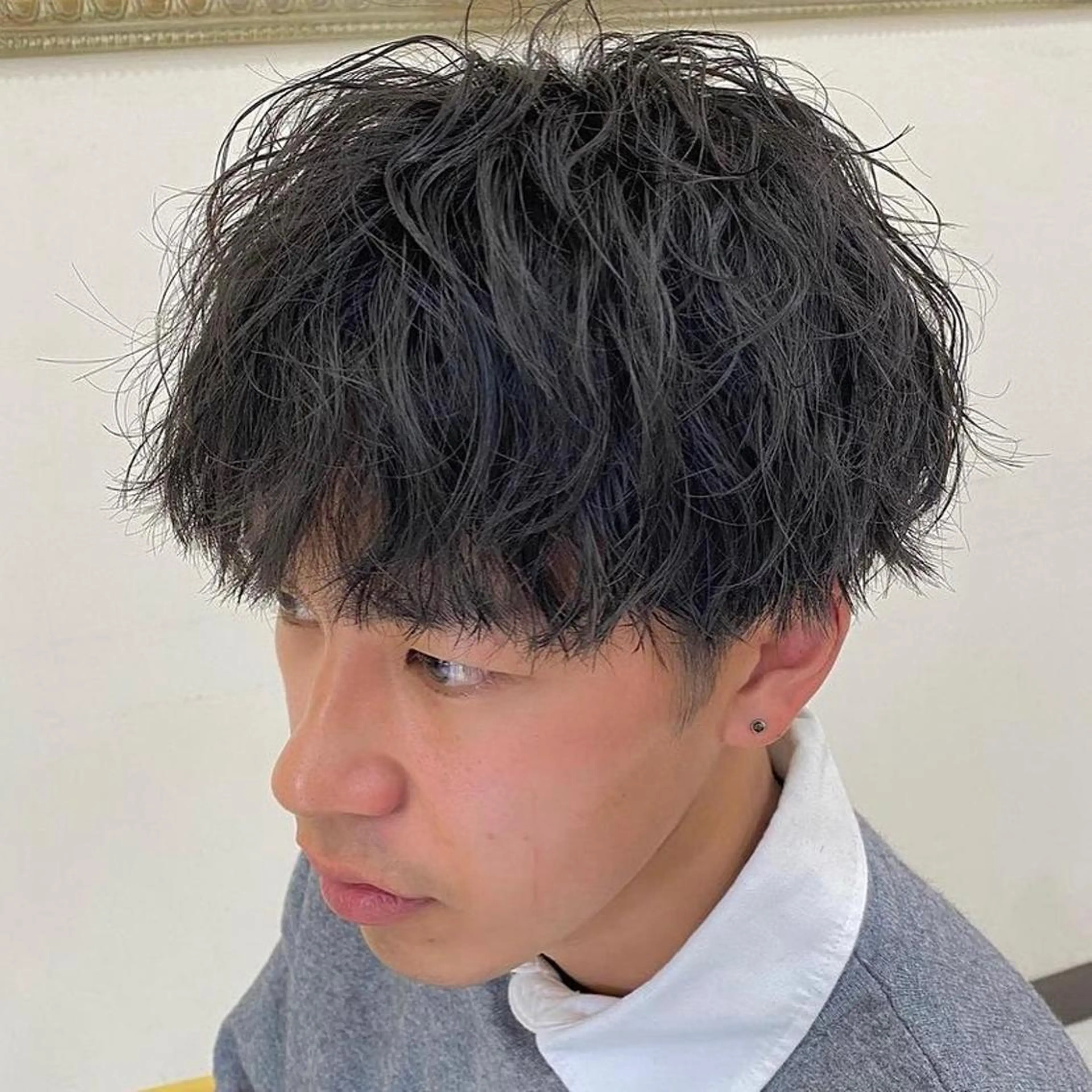 パーマ メンズ フェードカット メンズパーマ プードルパーマ メンズツイストパーマ ツイストスパイラルパーマ 年間2000名担当◎ パーマ職人/仲原佑樹のヘアスタイル