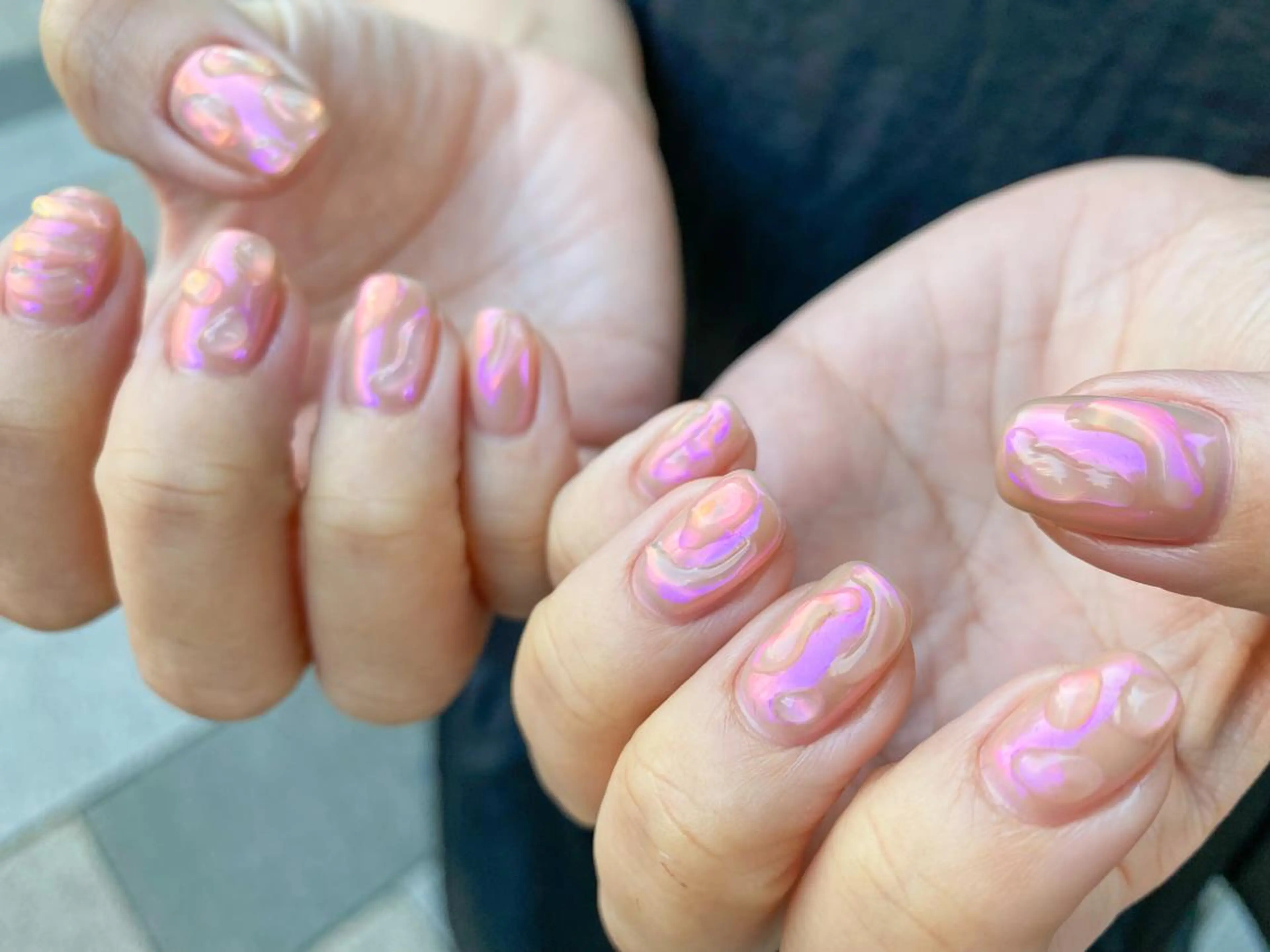 ネイル キラキラネイル ミラーネイル ハンドネイル 表参道colore店 REICAのネイルデザイン