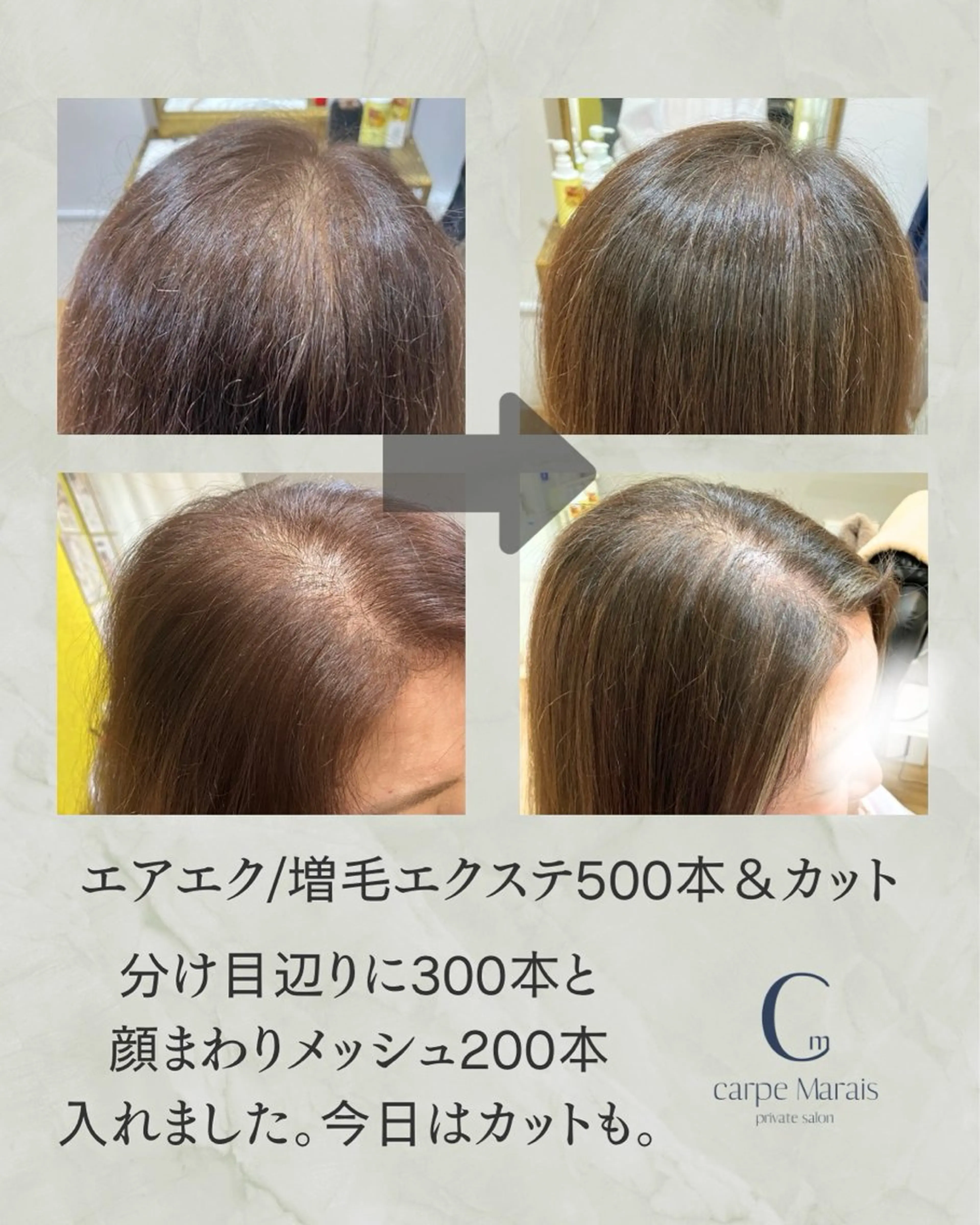carpe Maraisのヘアスタイル
