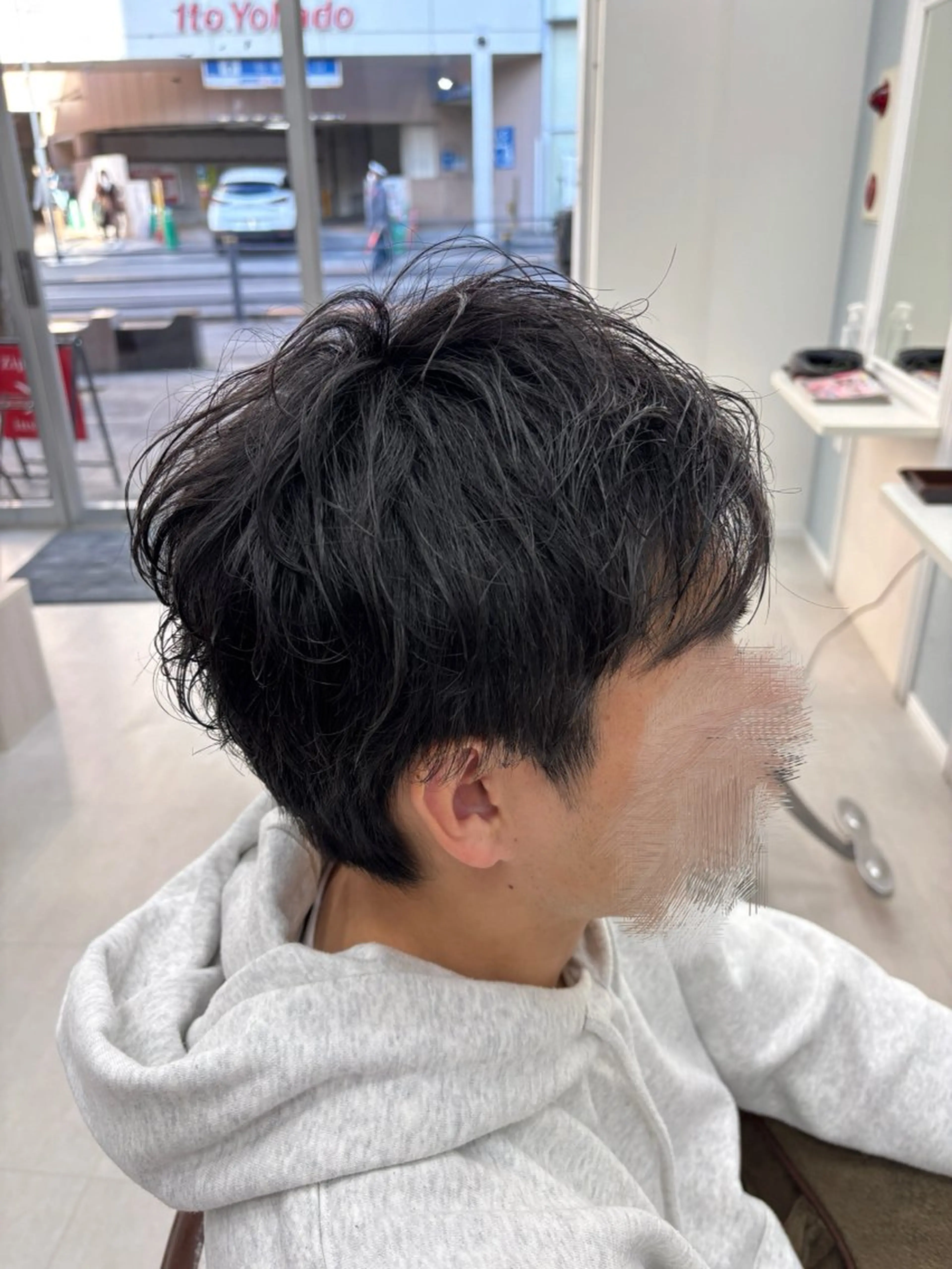 メンズ カット ヘアカラー ボブ🫧透明感カラー 💎Sayakaのヘアスタイル