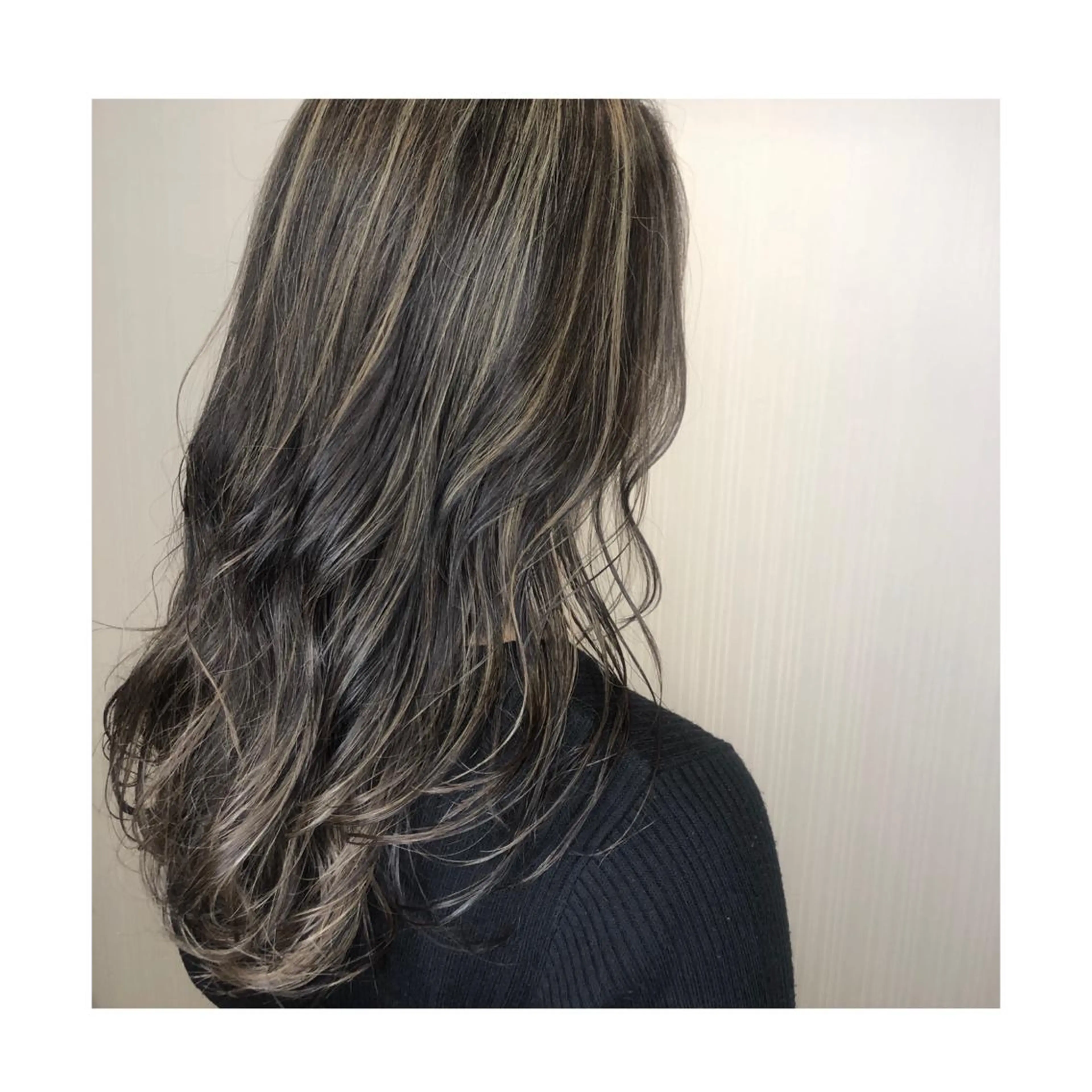 💟【韓国風ハイトーン🌟】たっぷり💜ハイライトカラー💟の写真