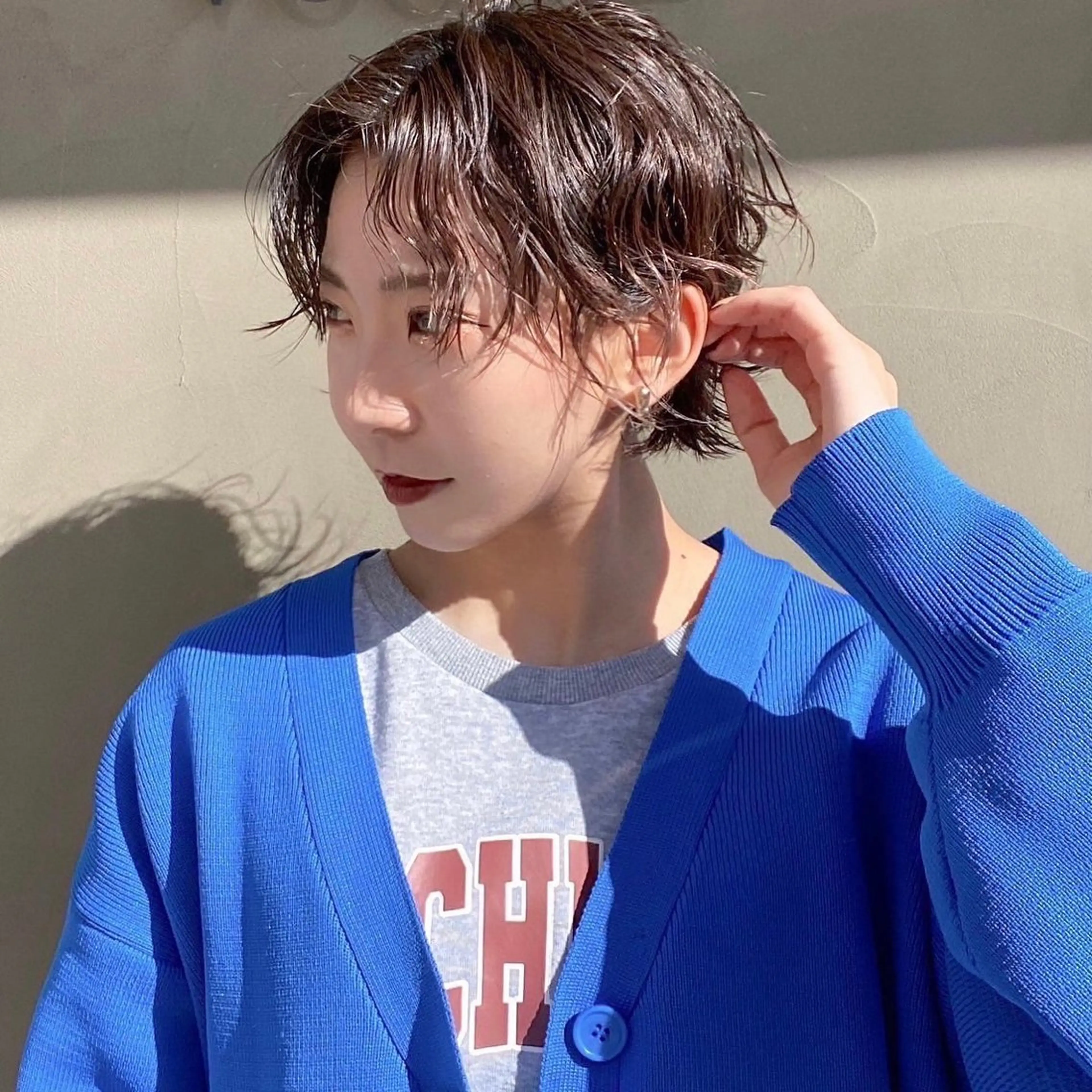 ショート パーマ ショートヘア 池田 健汰のヘアスタイル