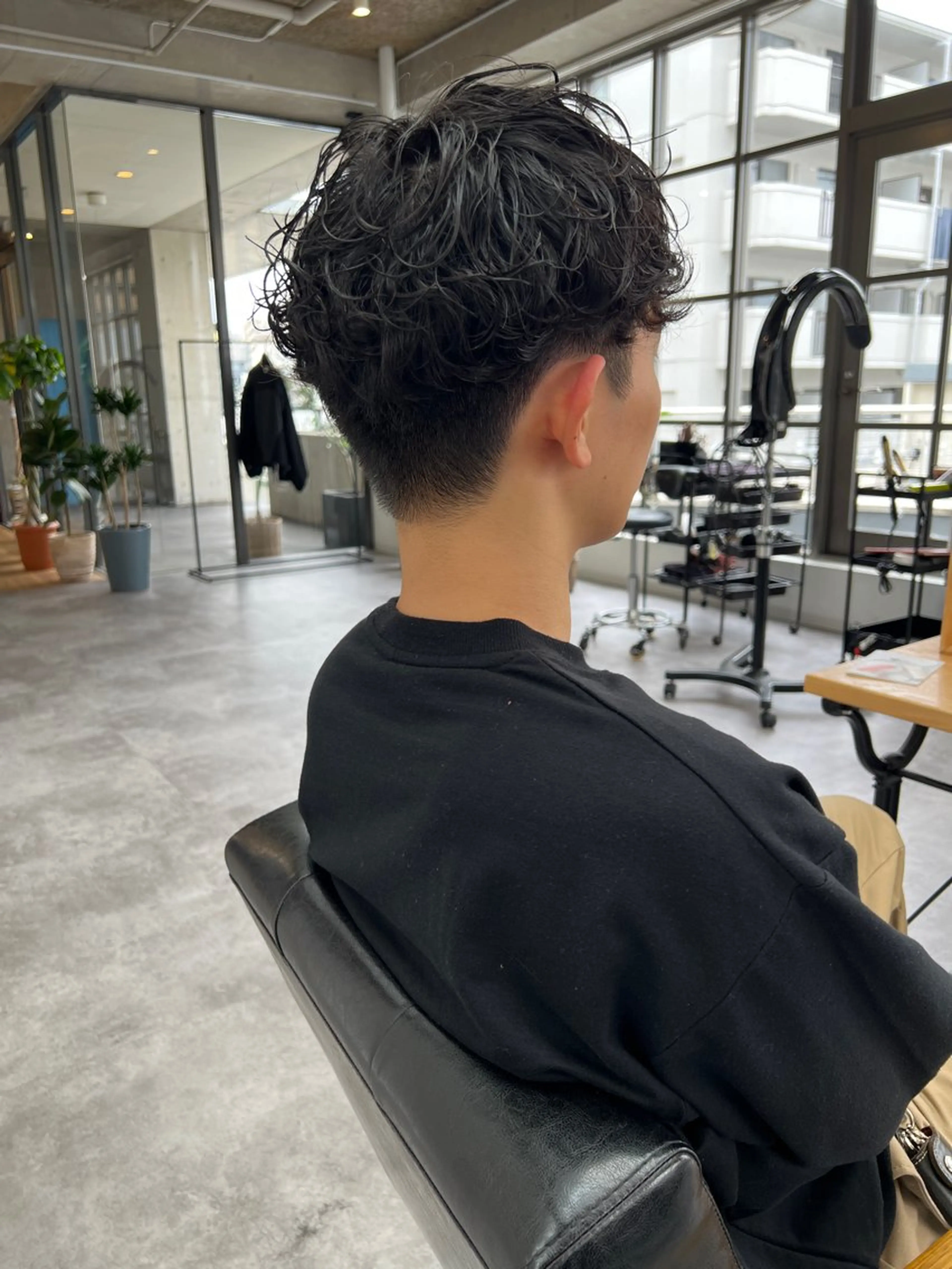 パーマ メンズ カット パーマ ショートカット/ 岡山駅前/KAZUのヘアスタイル