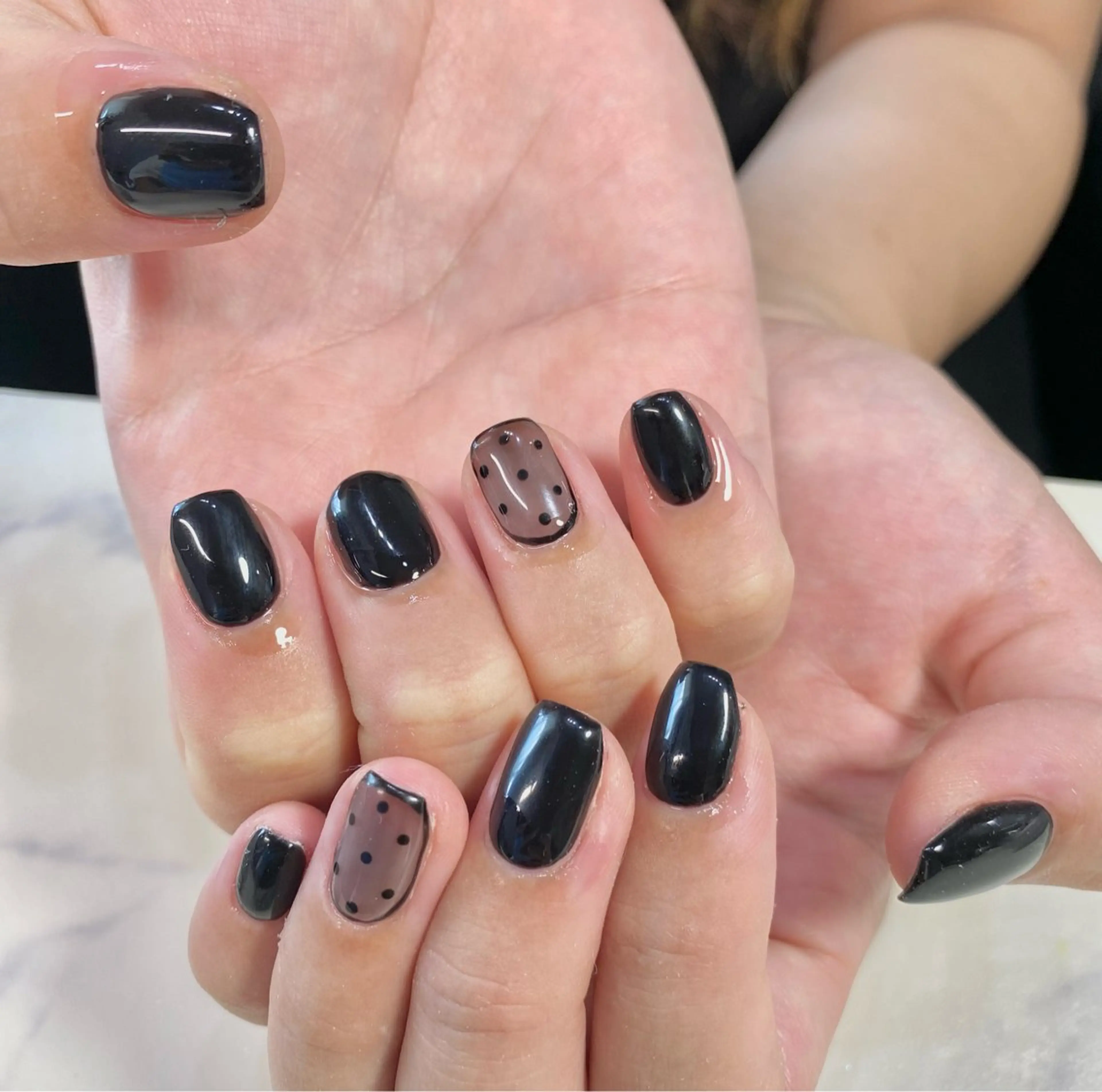 ネイル シンプルネイル Nail Salon Three所属・Three いわなべのネイルデザイン