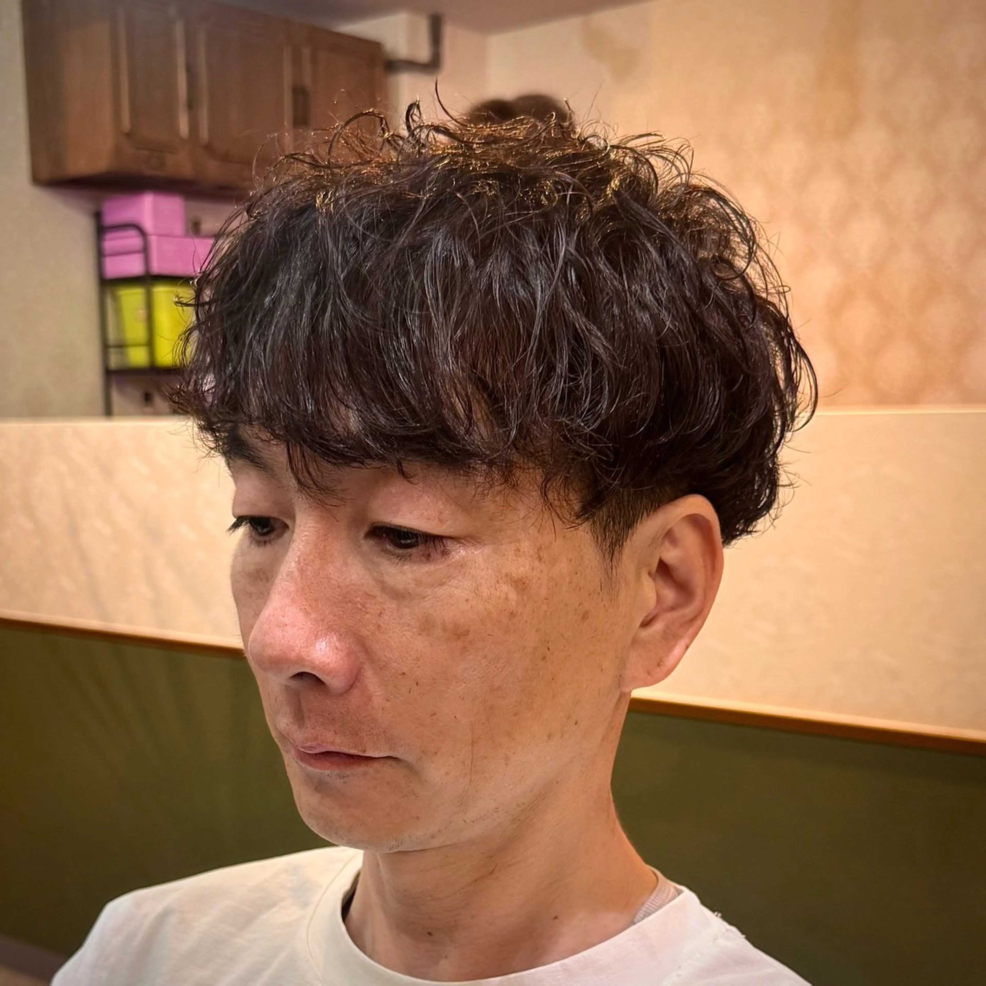 ショート パーマ メンズ メンズパーマ スパイラルパーマ カット パーマ GLADMAN'S CUT CLUB 立川所属・立川メンズカット/ メンズパーマ💈三上のヘアスタイル