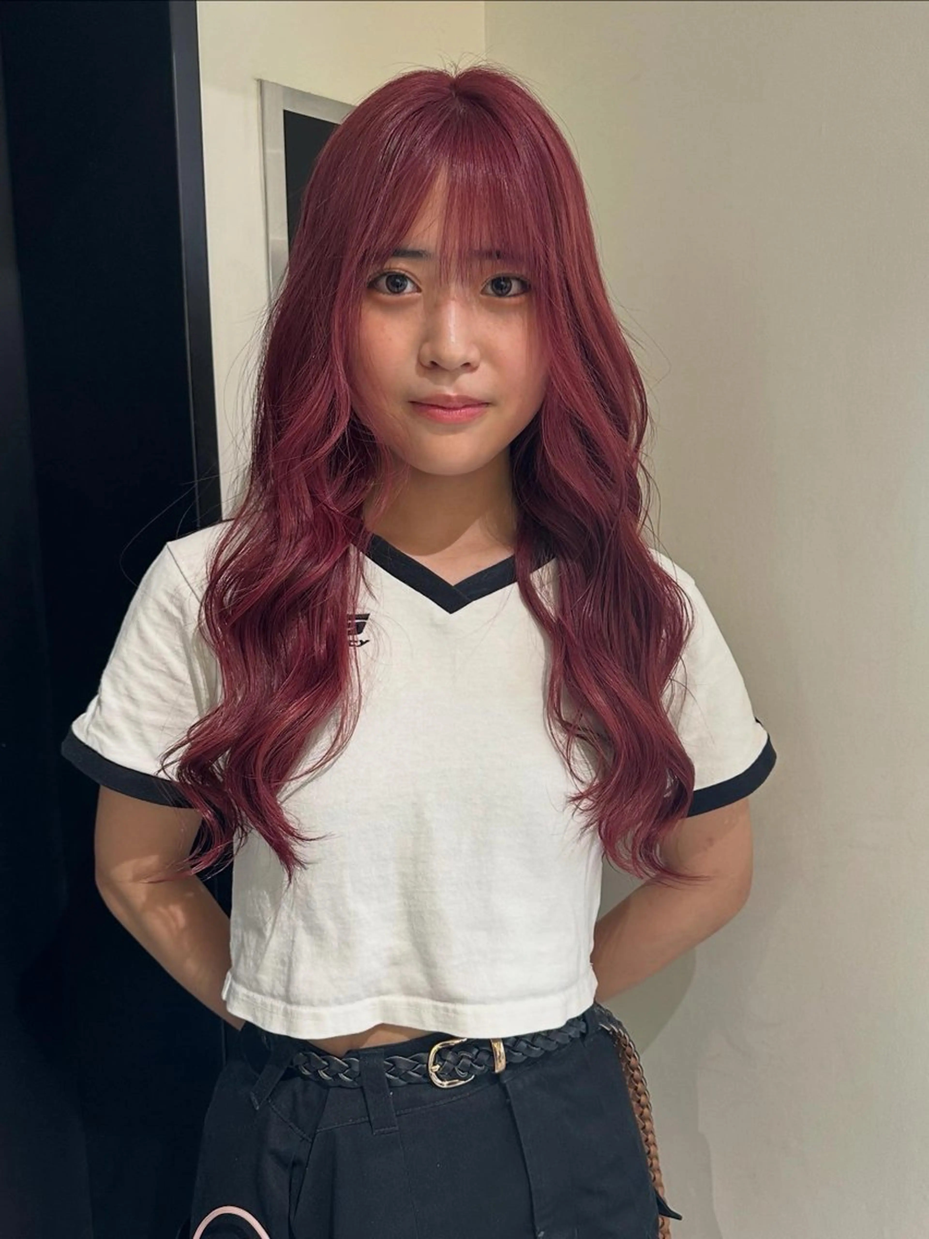 ロング カラー ヘアカラー Maria 梅田/デザインカラーのヘアスタイル