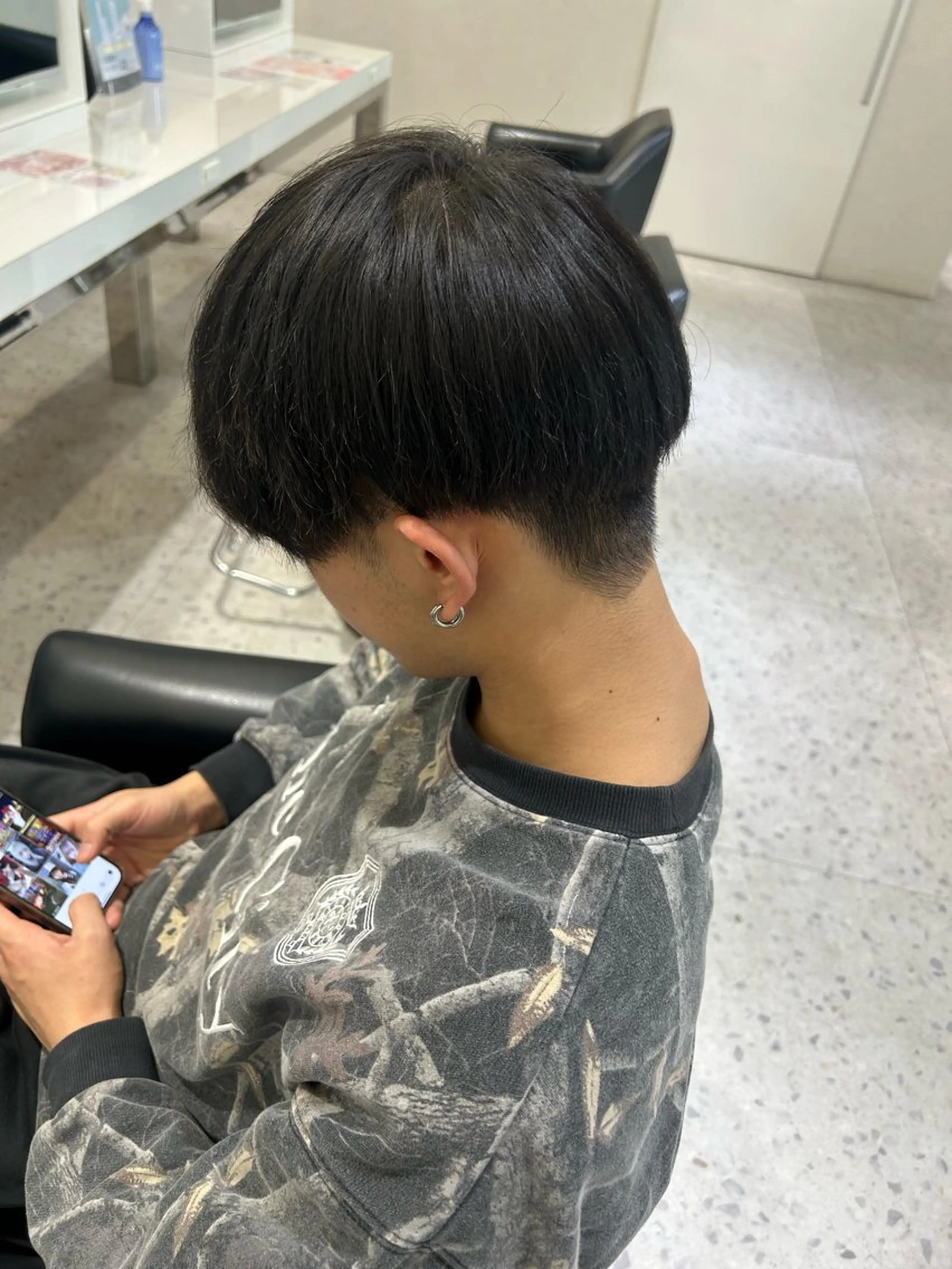 メンズカット【刈り上げマッシュスタイルのみ】の写真