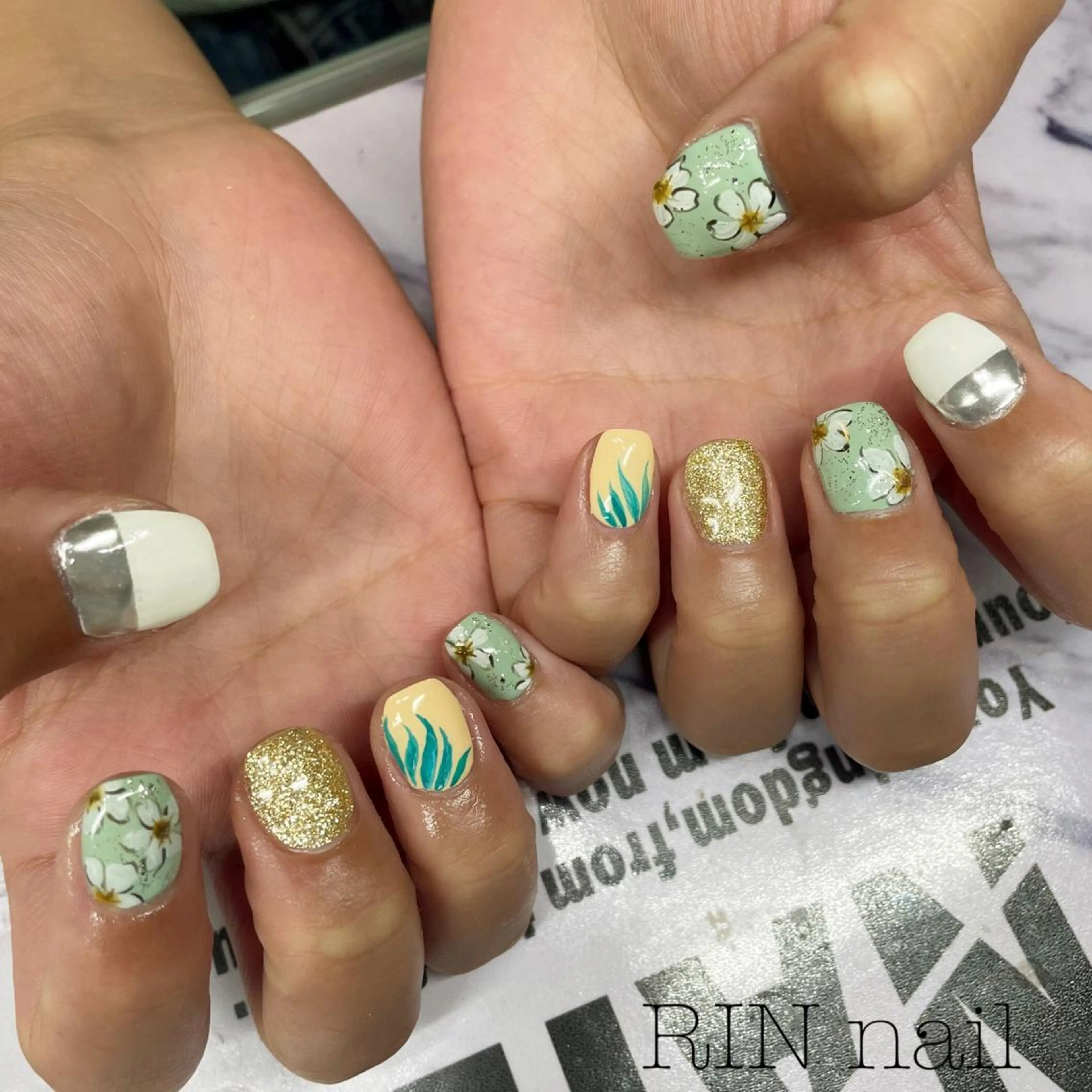 ネイル ハンドネイル ハンドケア RIN HOMEnailのネイルデザイン