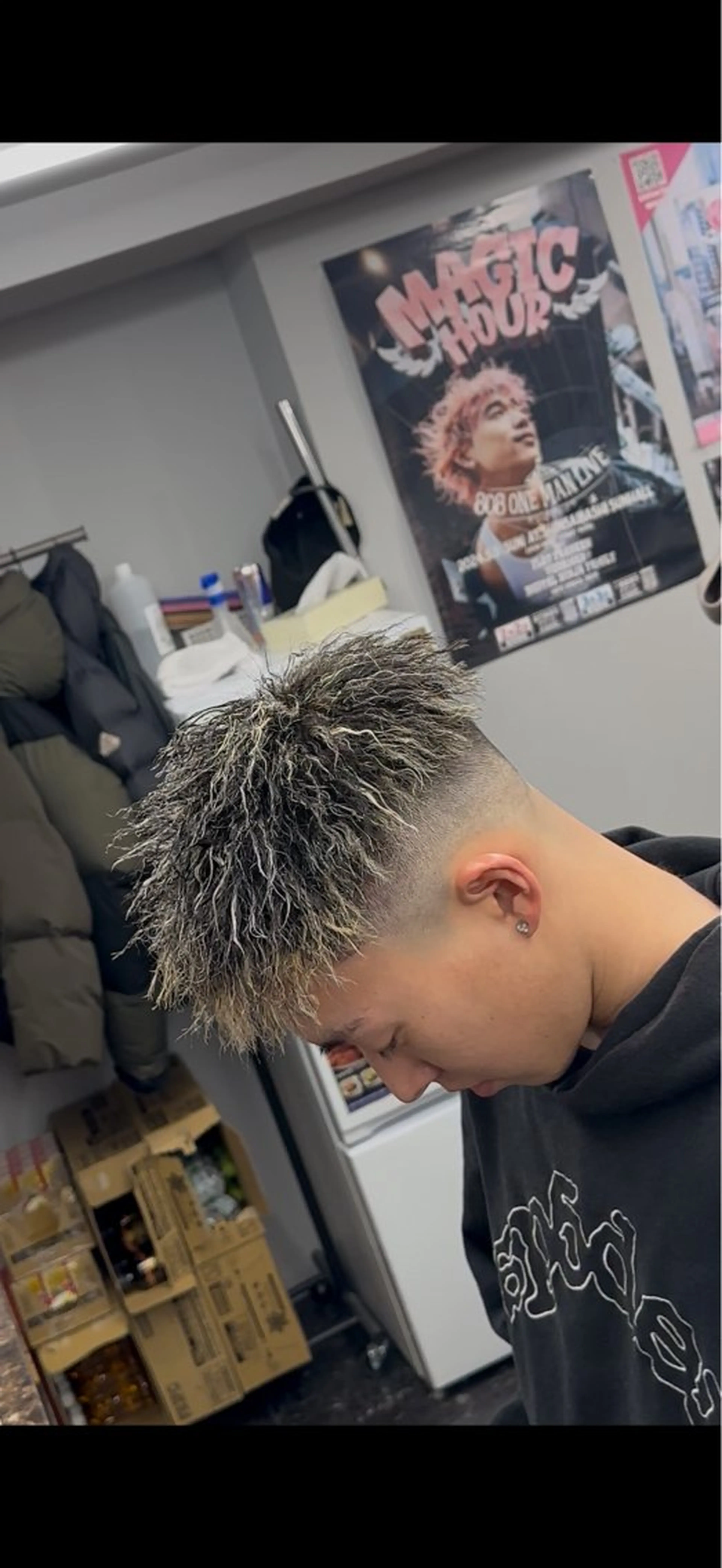 ショート パーマ メンズ メンズパーマ メンズツイストパーマ ツイストパーマ frei_sappi メンズパーマ/アメ村のヘアスタイル