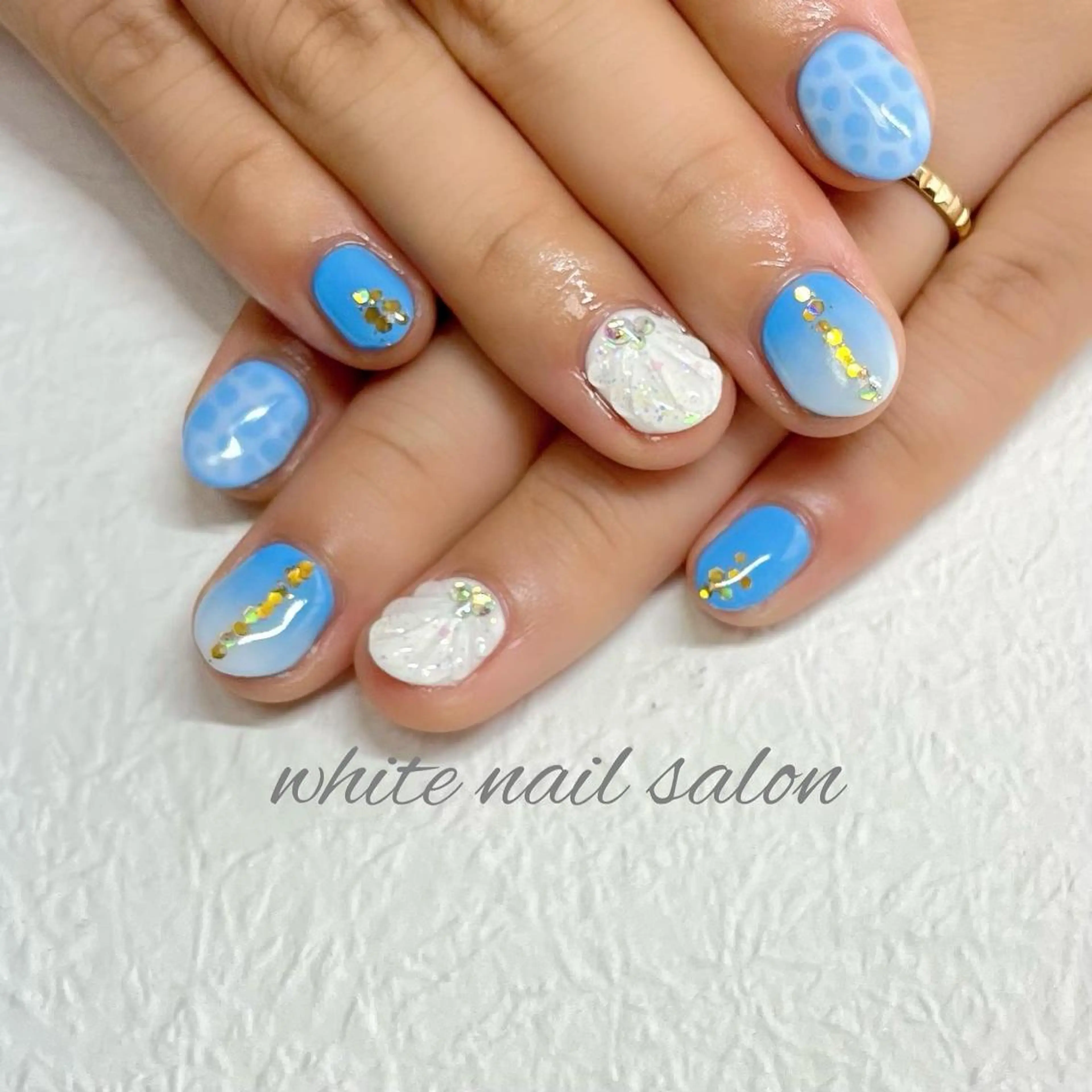 ネイル フットネイル ジェルネイル ハードジェル ラメ(グリッター) 持ち込み ハンドネイル white nail salonのネイルデザイン