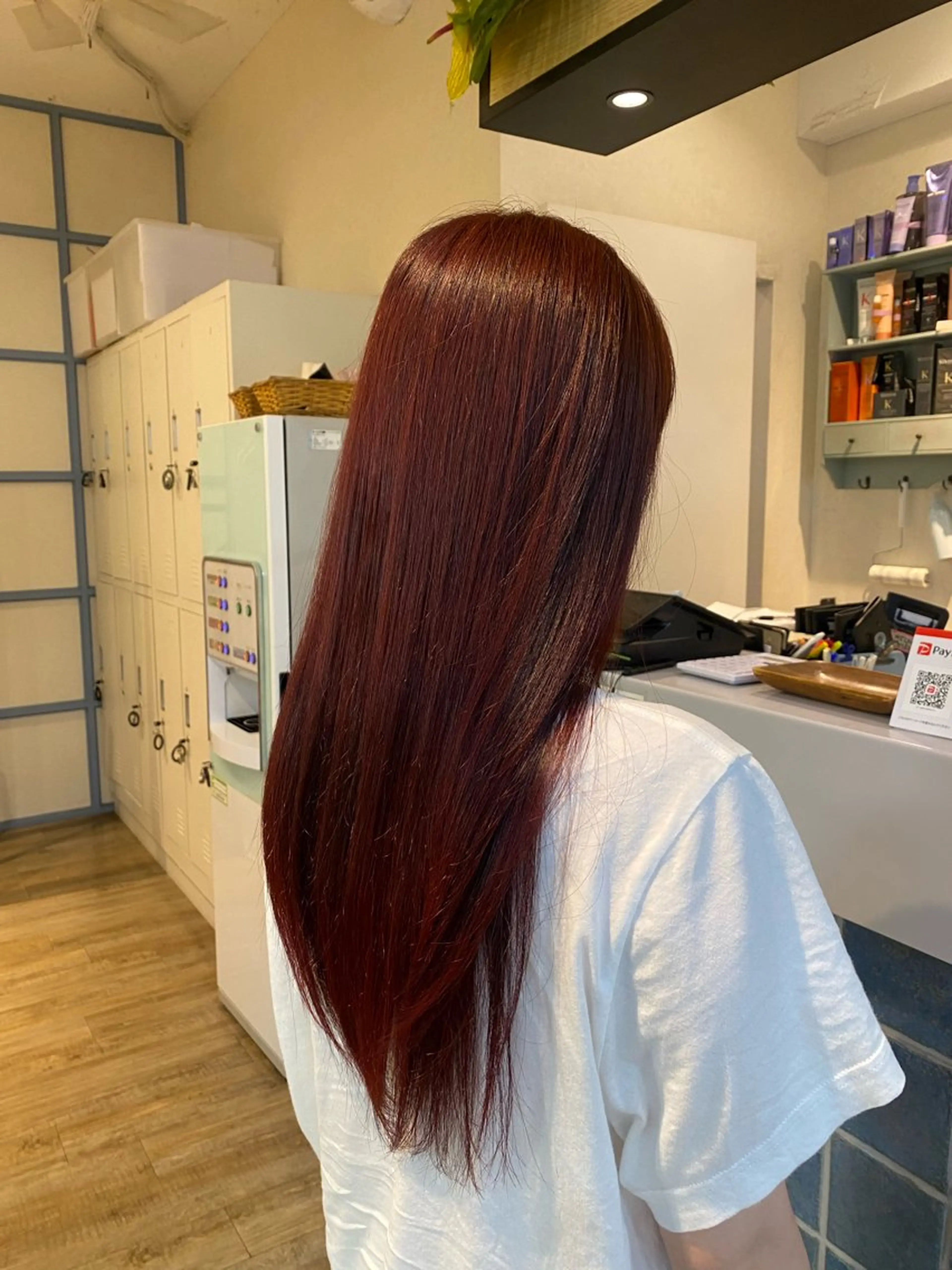 ロング カラー ブリーチ ブラウンカラー ダブルカラー イルミナカラー オリーブカラー カット ヘアカラー トリートメント N°+aero 😊れいか😊のヘアスタイル